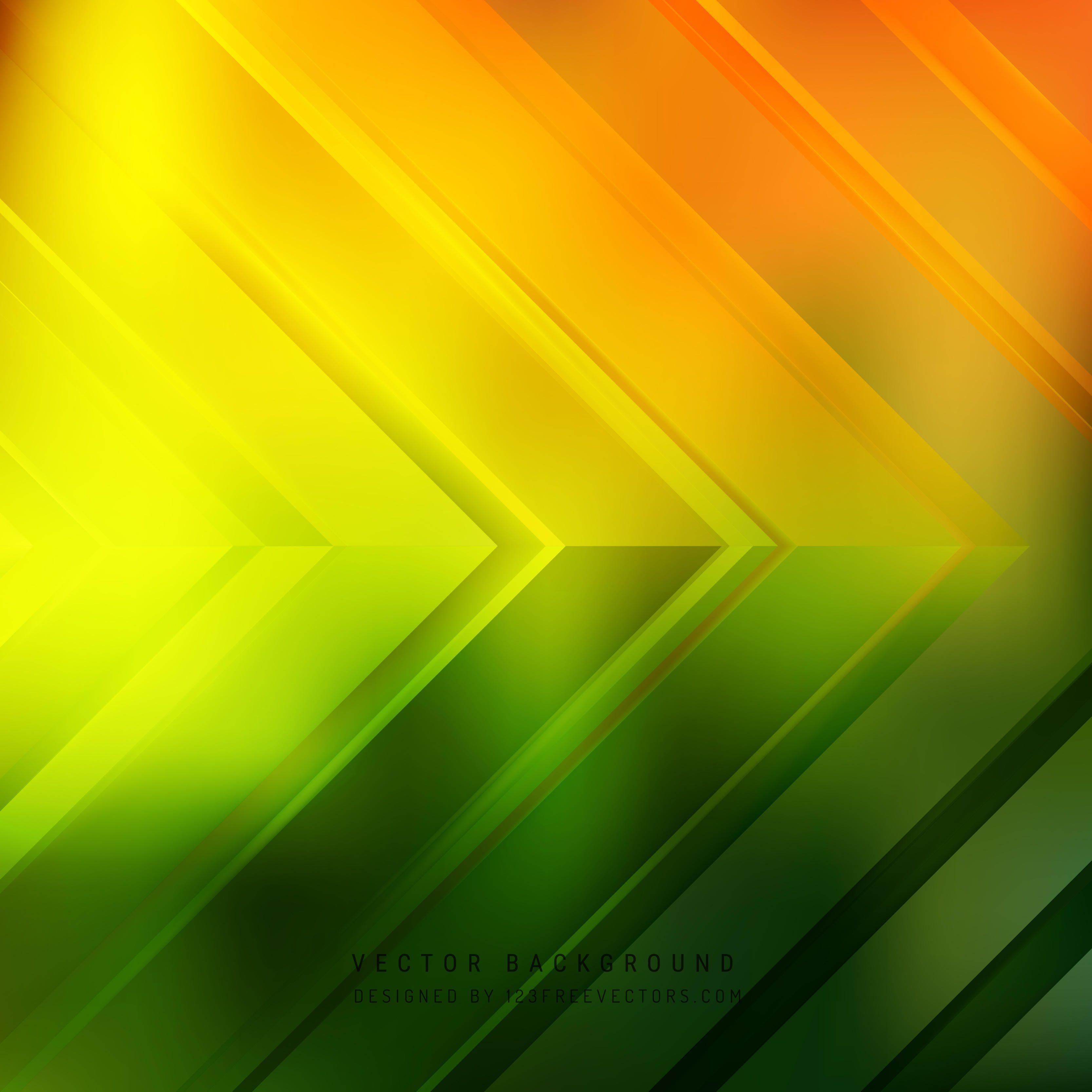 Orange Green Arrow BackgroundFreevectors