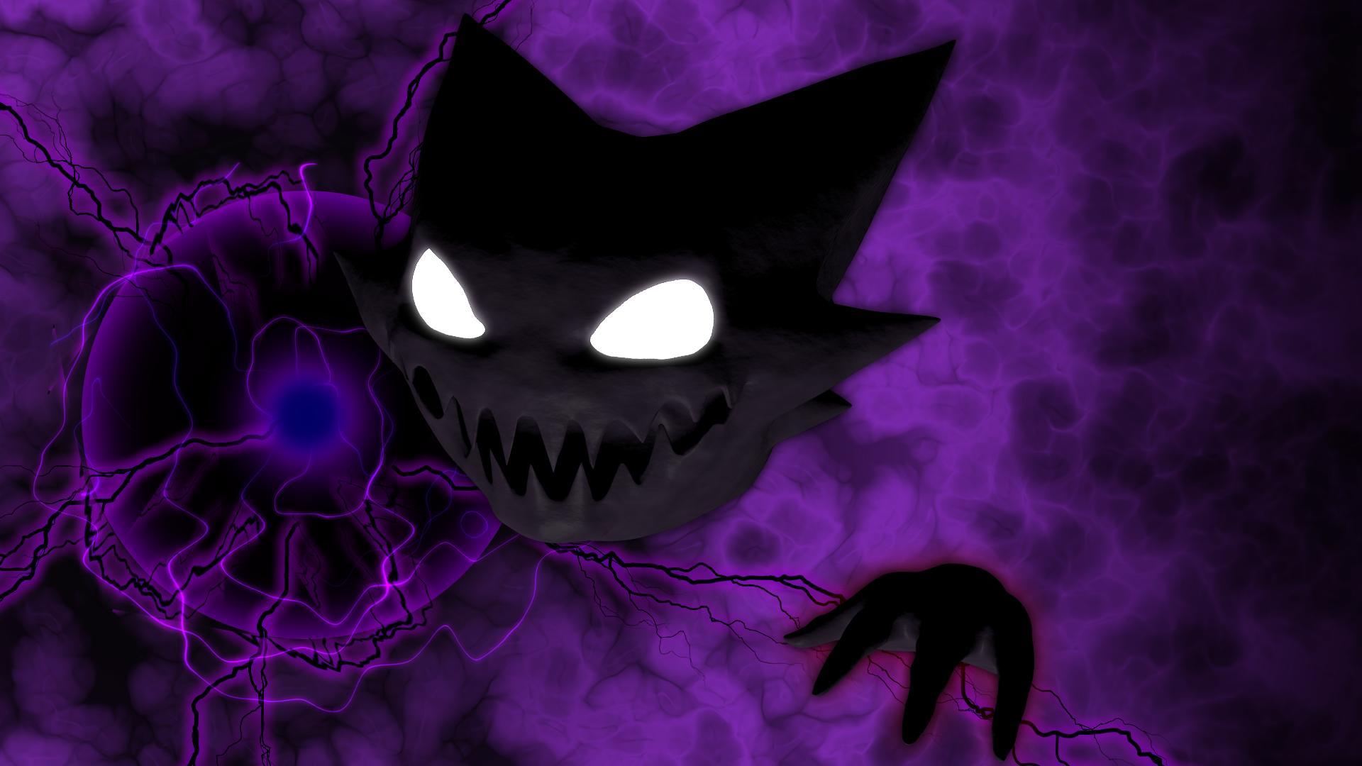 I made a Haunter using shadowball (wallpaper quality 1920x1080) what do you guys think?