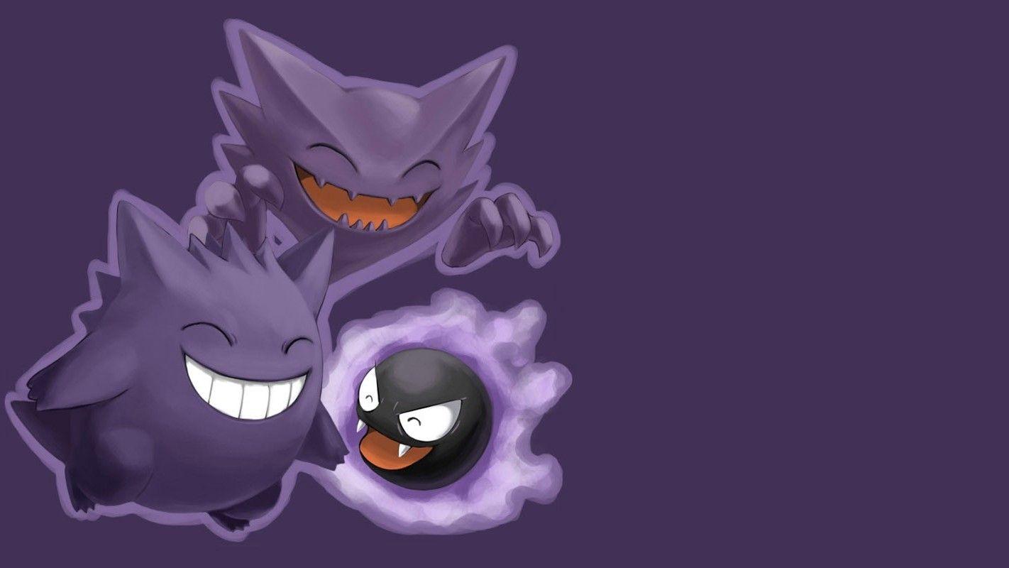 haunter gengar ghastly wallpaper and background