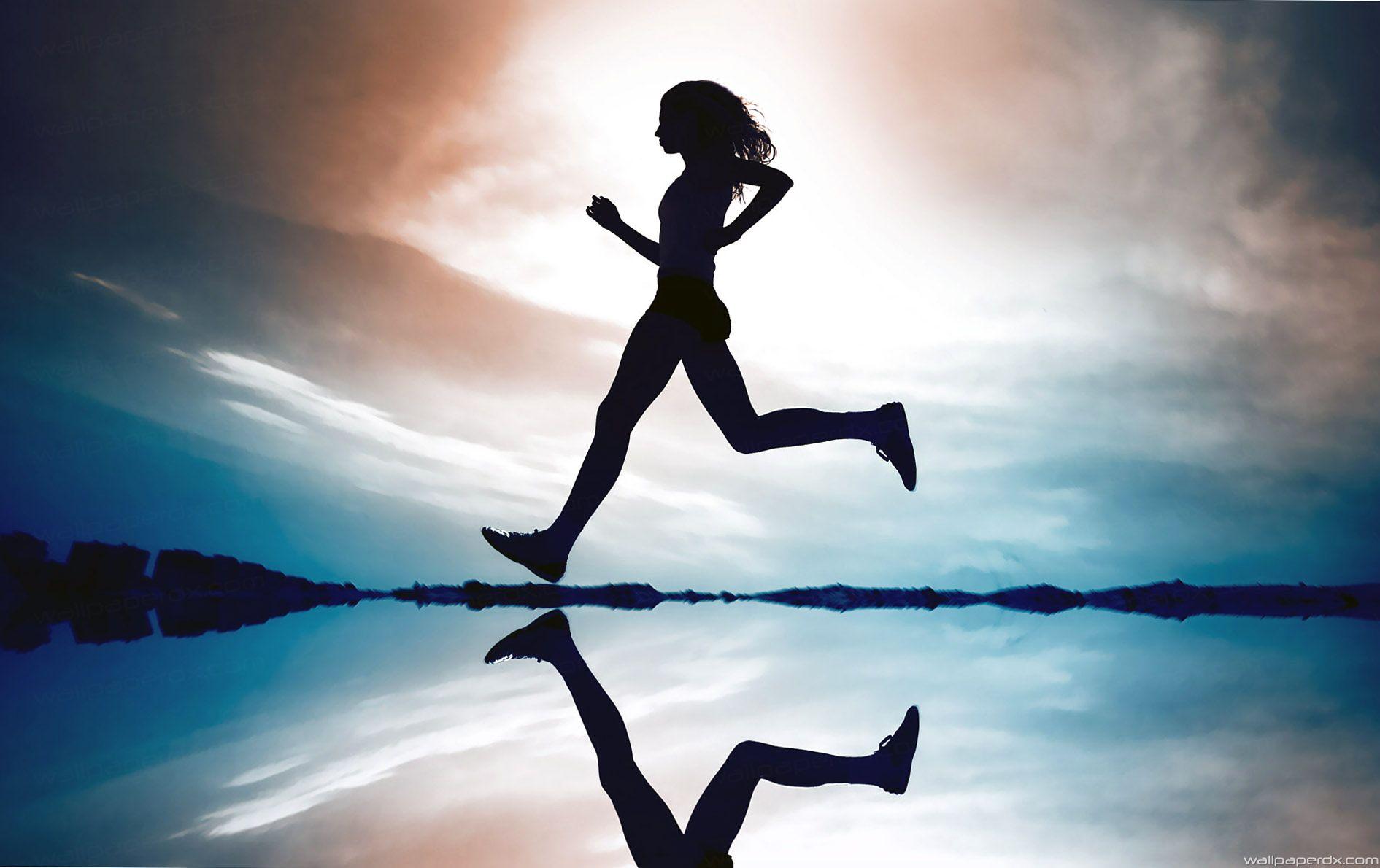 girls jogging silhouette HD wallpaper.com.. Best HD