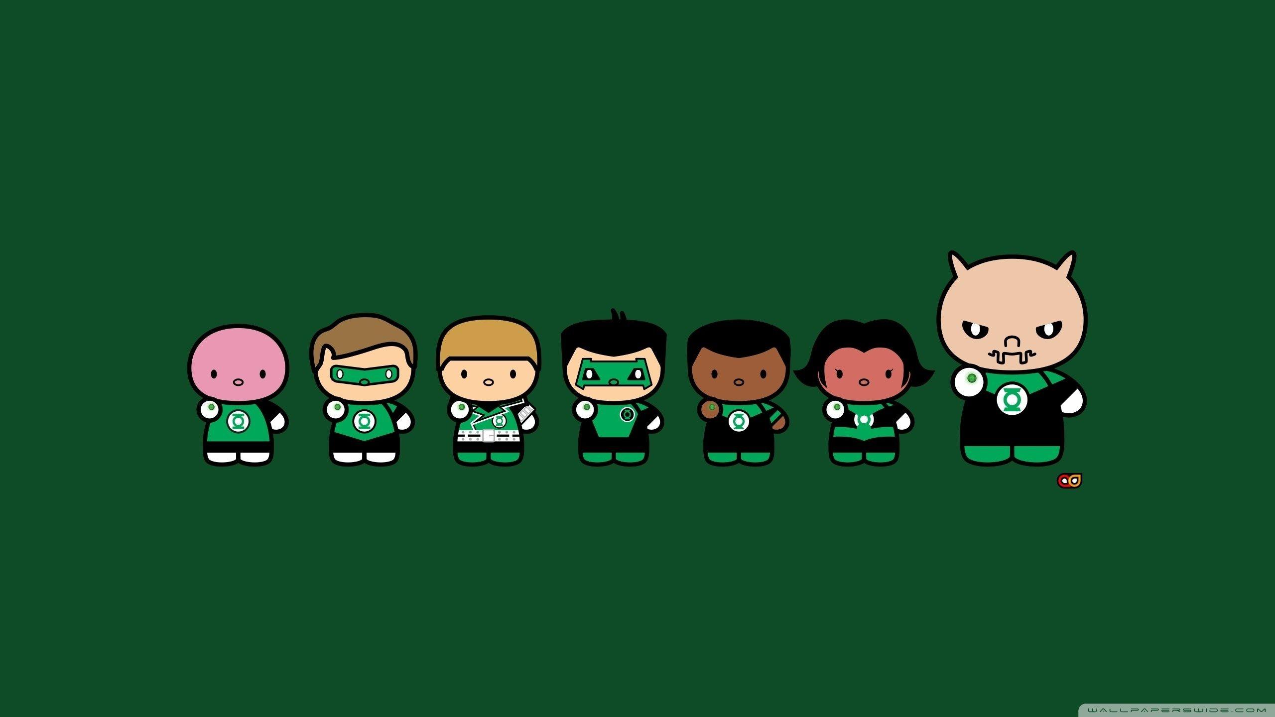 Chibi Green Lantern Corps ❤ 4K HD Desktop Wallpaper for 4K Ultra HD