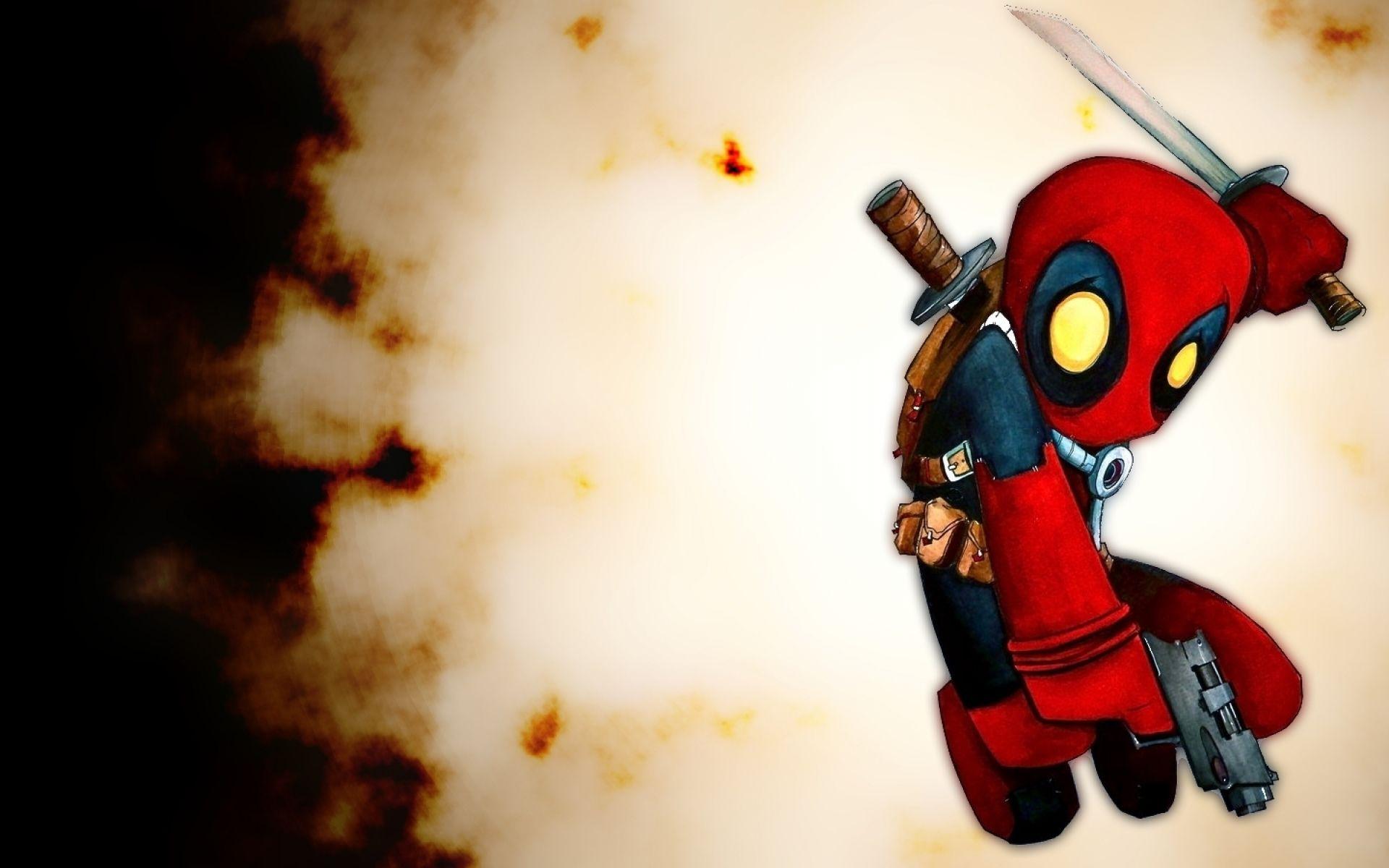 Chibi Deadpool wallpaper for all of you! ^-^ (1920x1200)