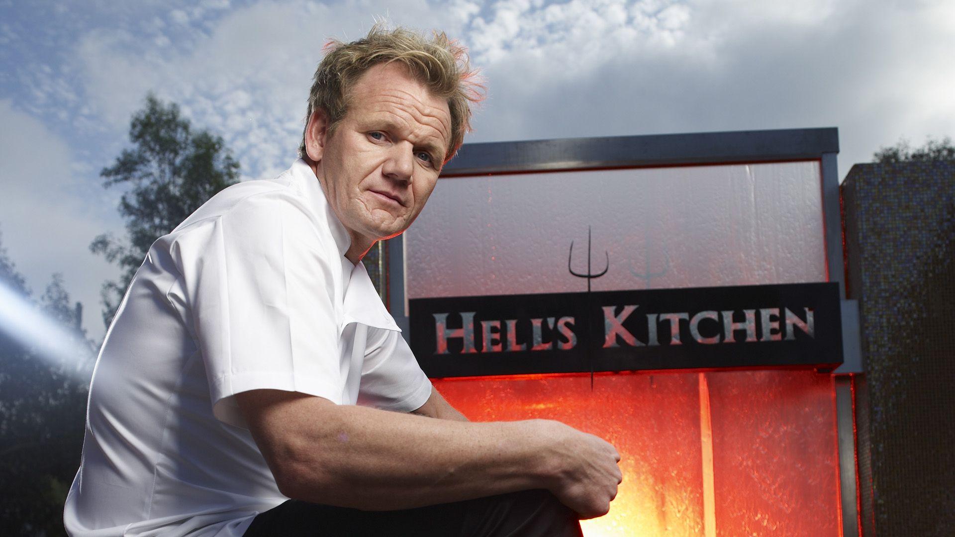 Download 1920x1080 Gordon Ramsay In Hell's Kitchen Poster Wallpaper