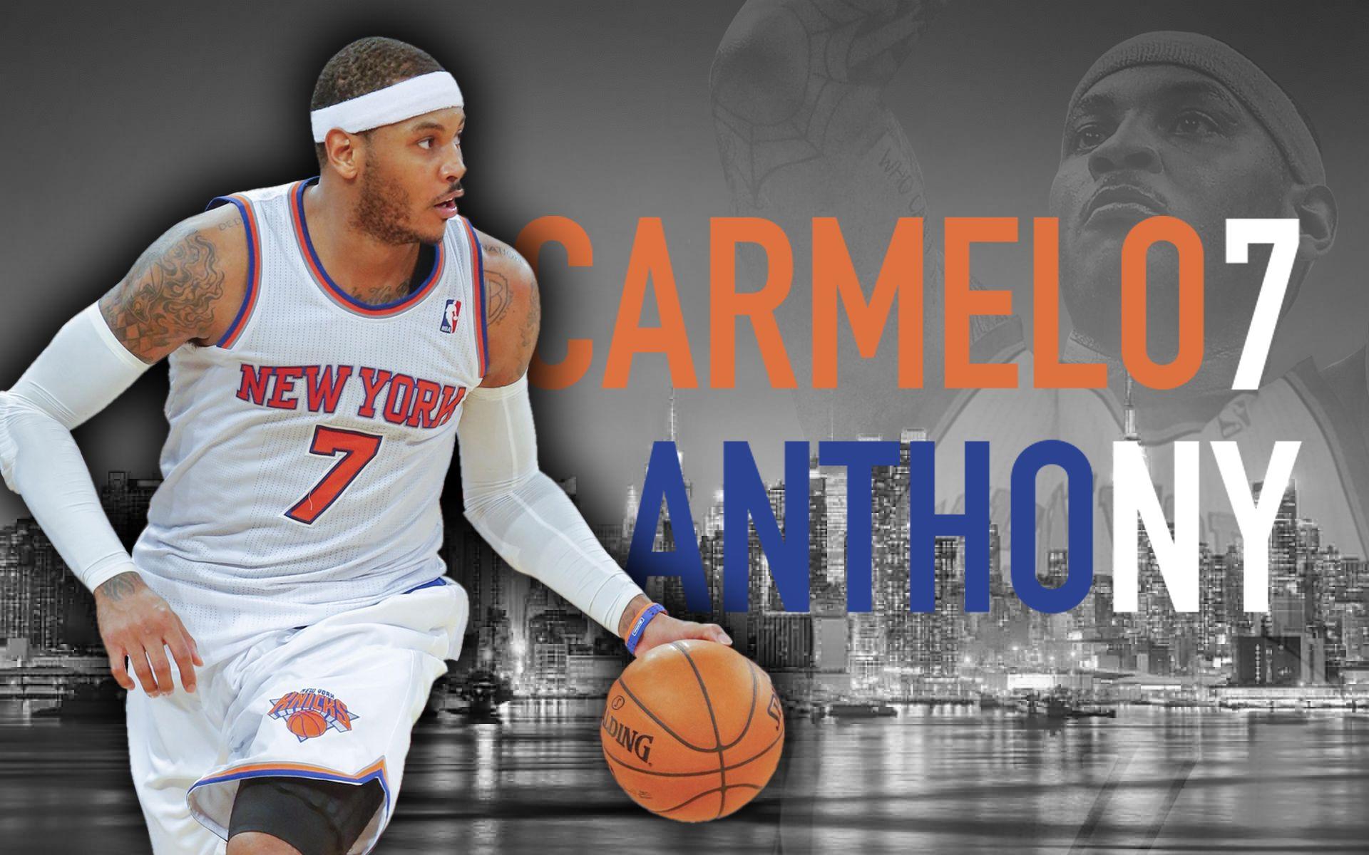 HD Carmelo Anthony New York Knicks Background
