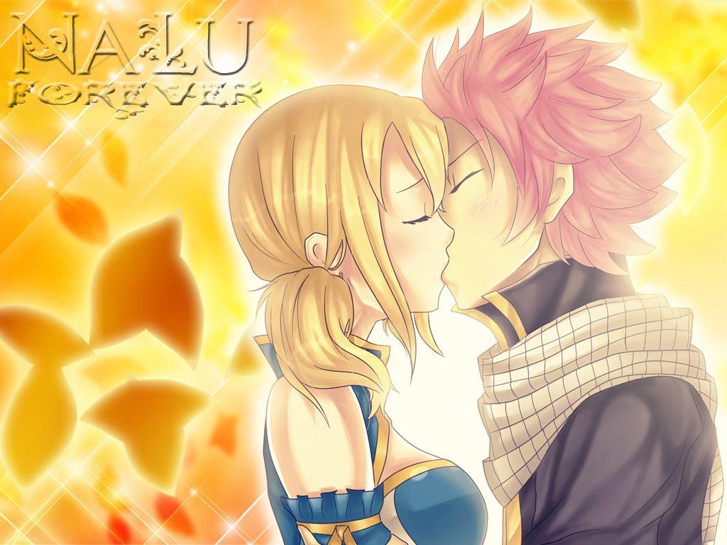 fairy tail wallpaper natsu lucy kiss
