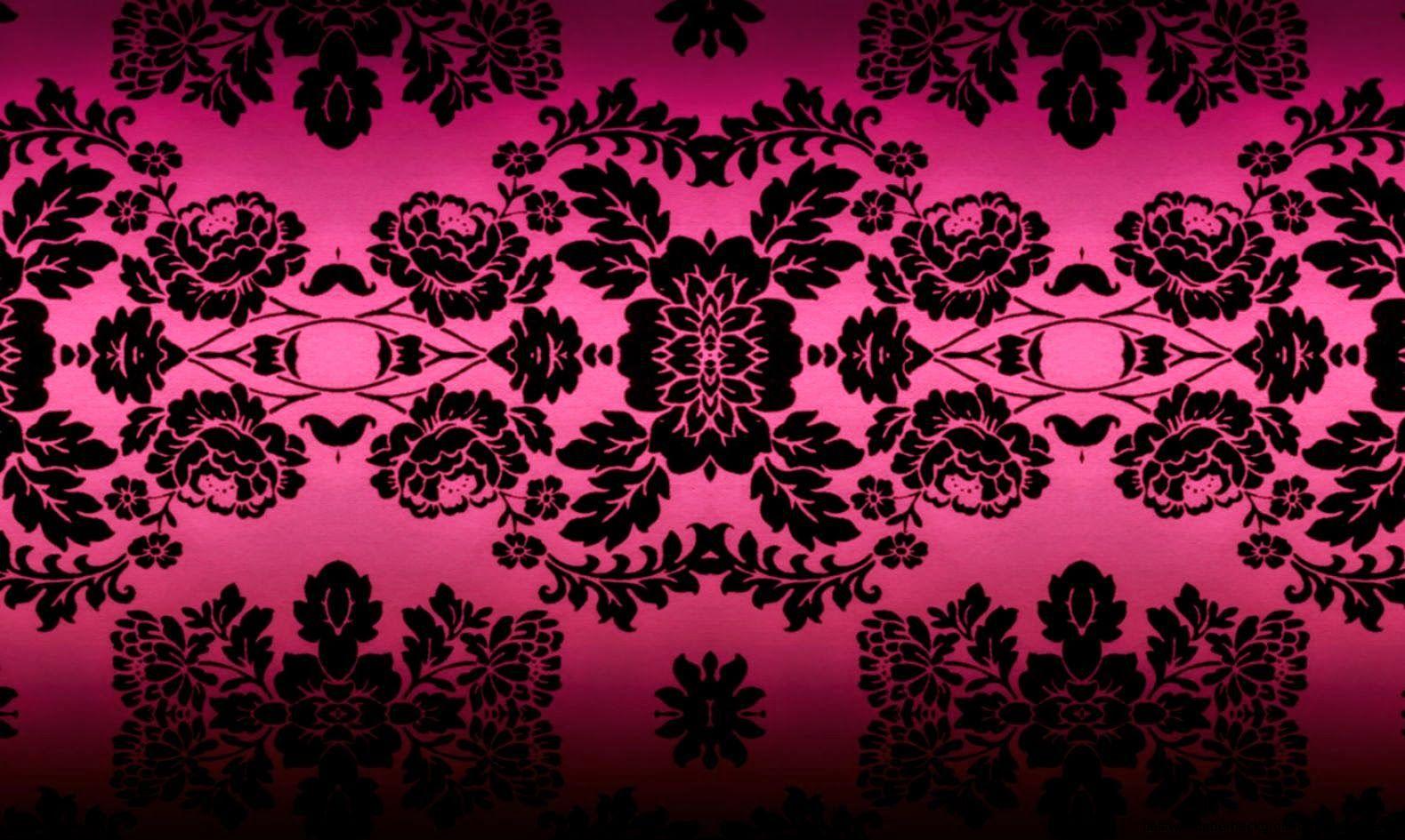 black and pink butterfly wallpaper