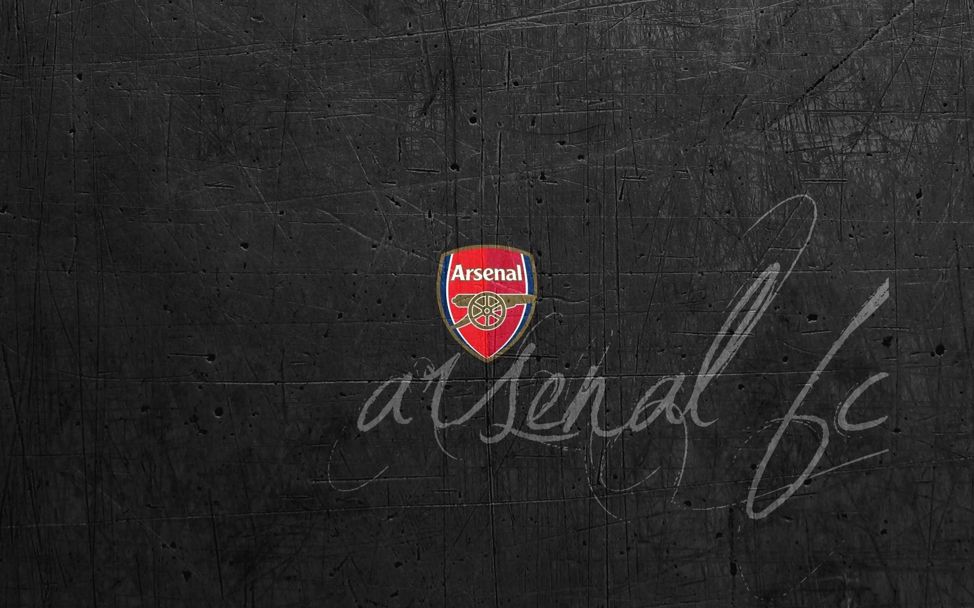 Arsenal F.C. Dark Logo Wallpaper HD Wallpaper