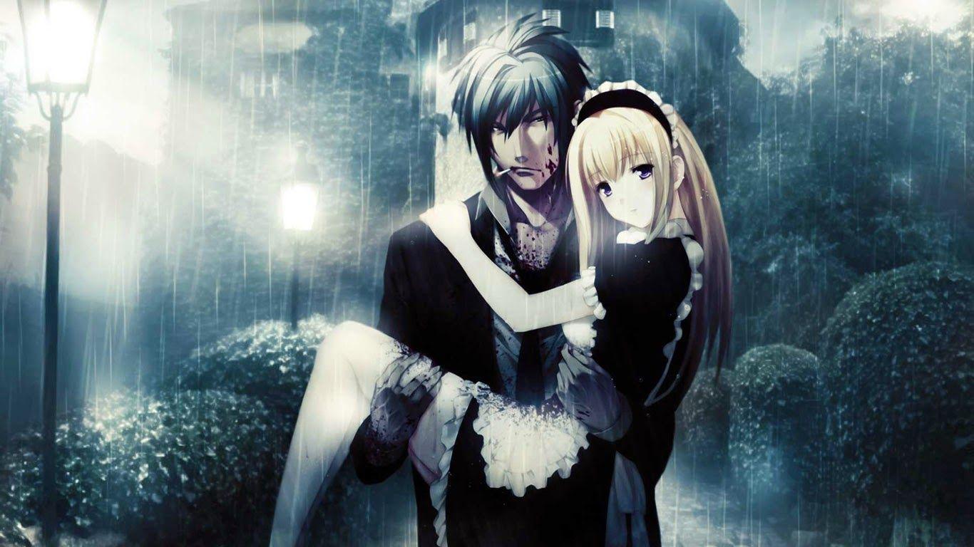 Loving Cute Anime Couple HD Wallpaper. Best Love HD Wallpaper