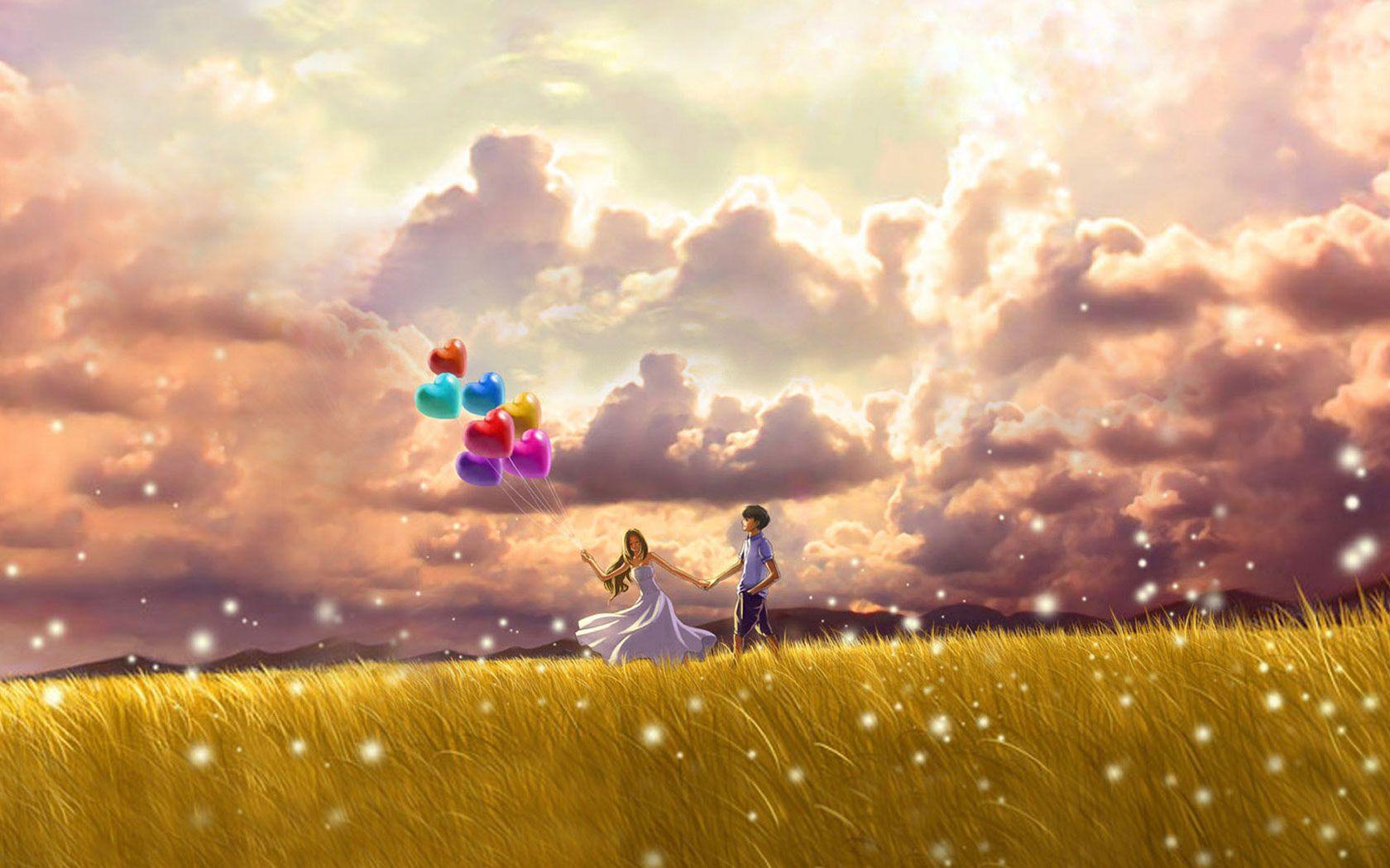 Free download Romantic couple anime wallpaper comics desktop