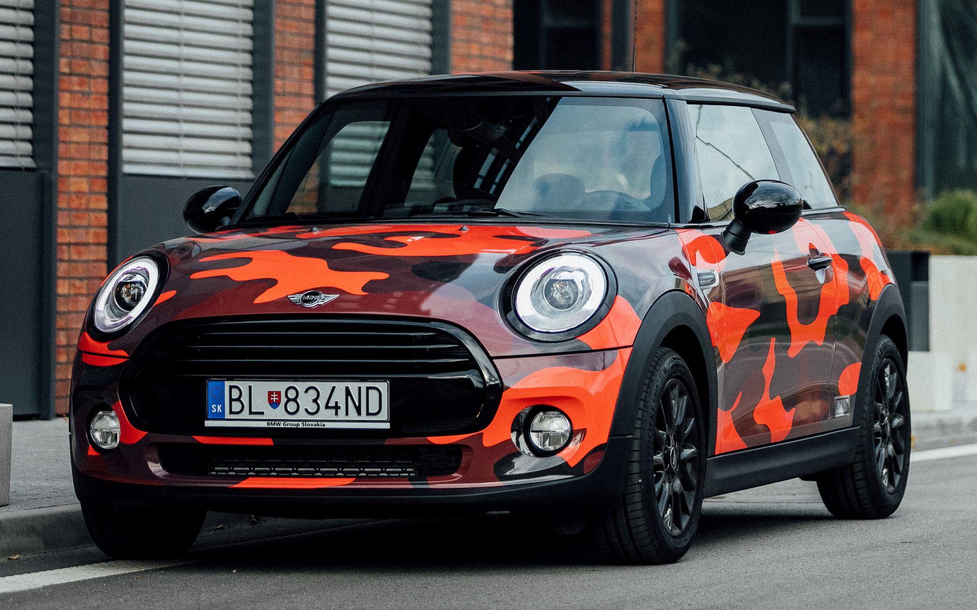 Mini Cooper Design Camo Red 3 Door By Patrik Wallpaper