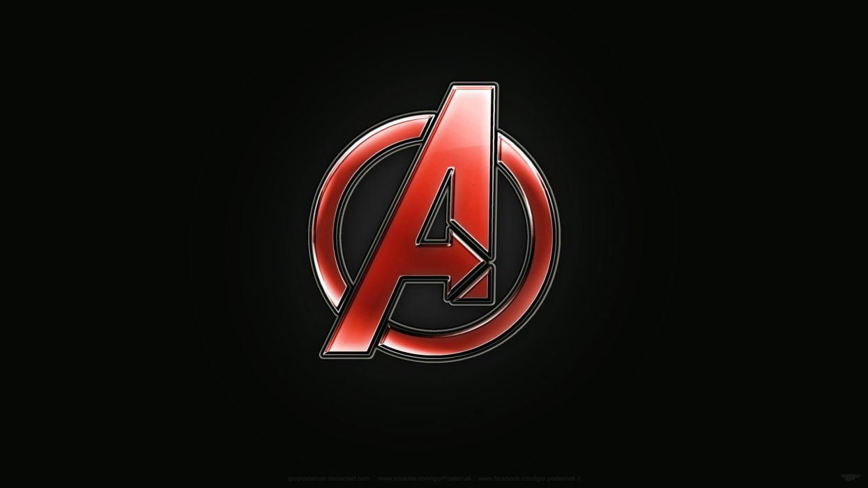 Avengers logo designdigital painting photoshop wallpapers downlaod 4k