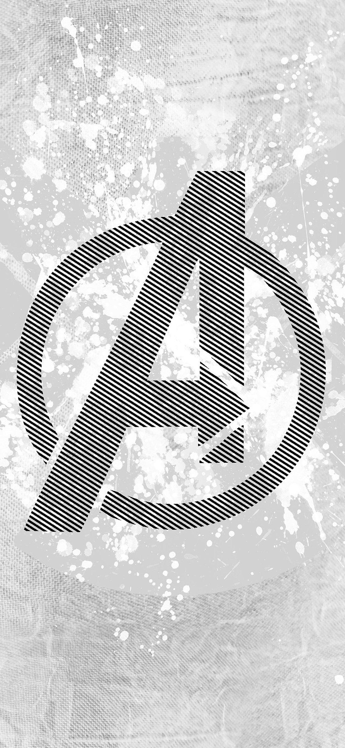iPhone X wallpaper. avengers logo art hero