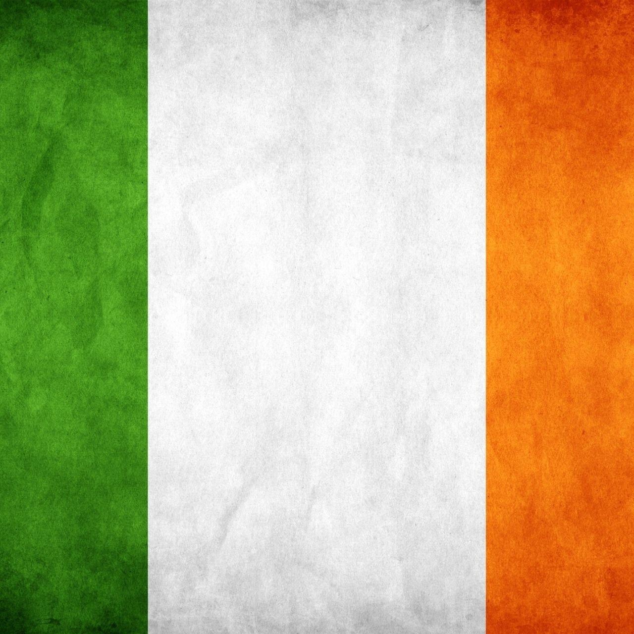 Download wallpaper 1280x1280 ireland, flag, colors, background ipad