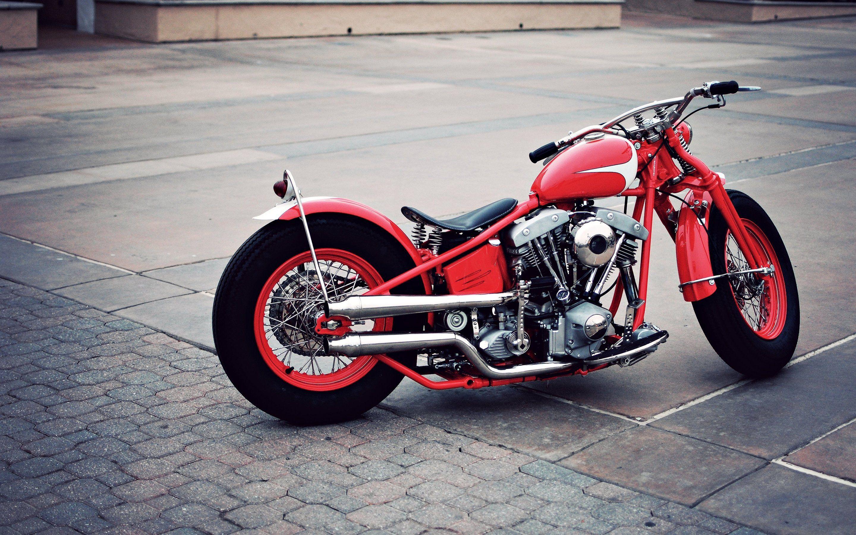 Harley Davidson Classic Old Race Bobber HD Wallpaper