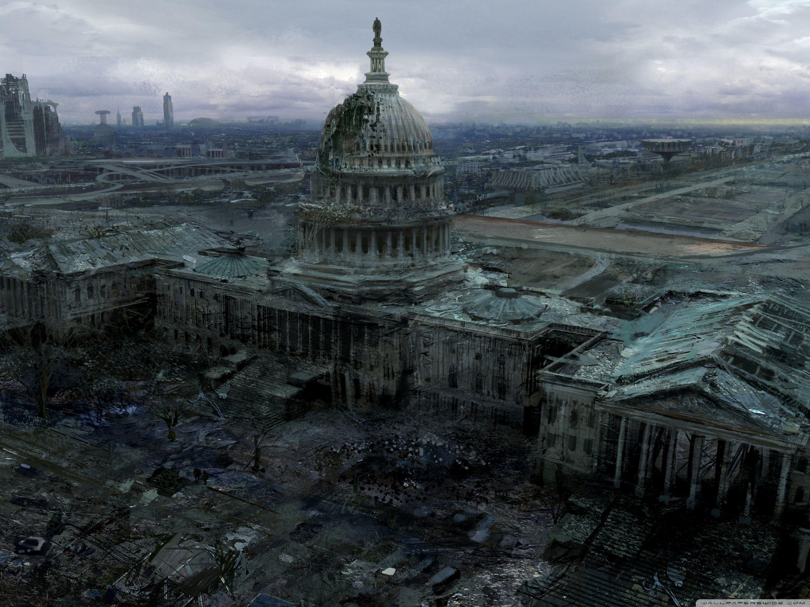 Fallout 3 Capitol Building ❤ 4K HD Desktop Wallpaper for 4K Ultra