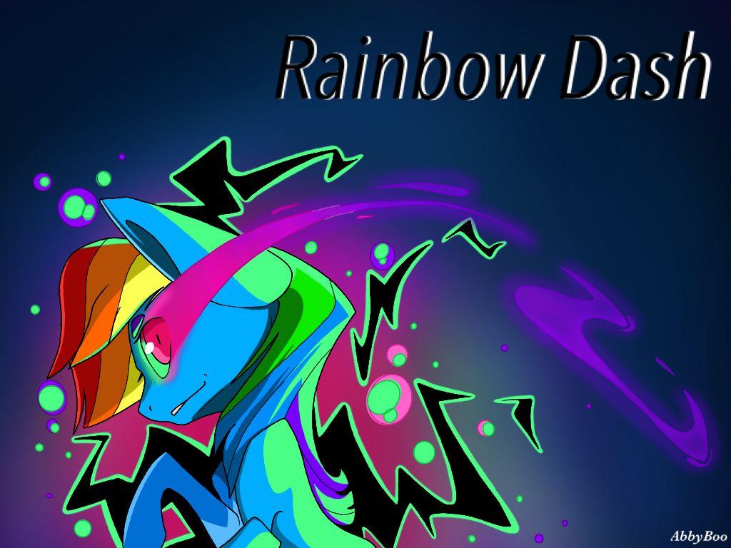 My little pony wallpaper, Rainbow Dash