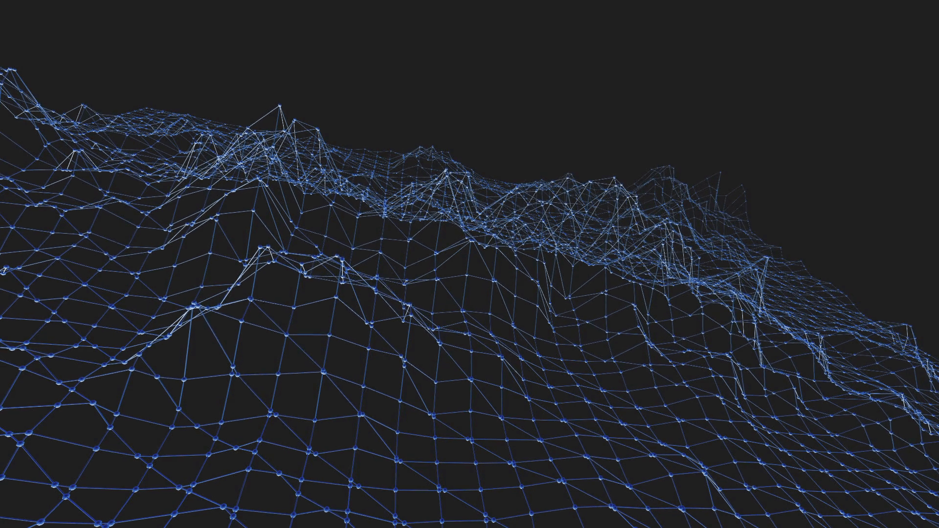 Abstract clean blue waving 3D grid or mesh as unique background