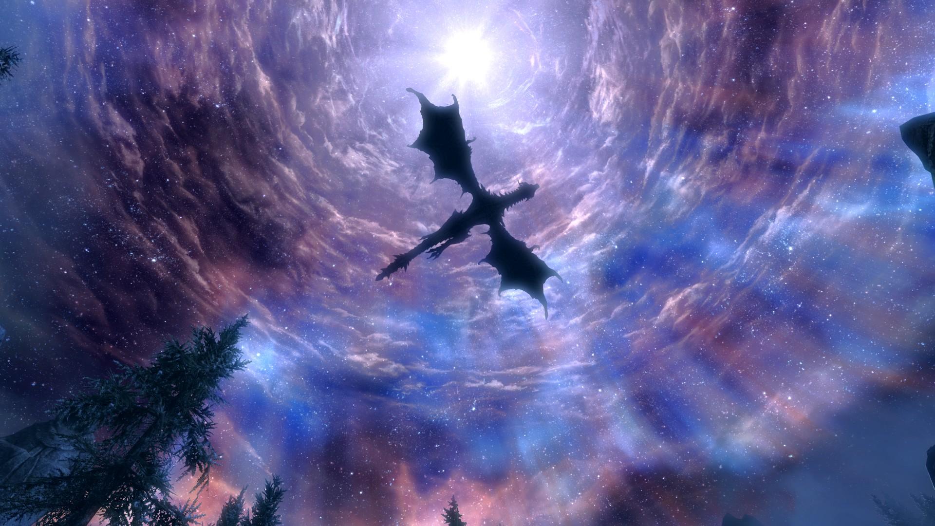 Skyrim Dragon HD Wallpaperx1080