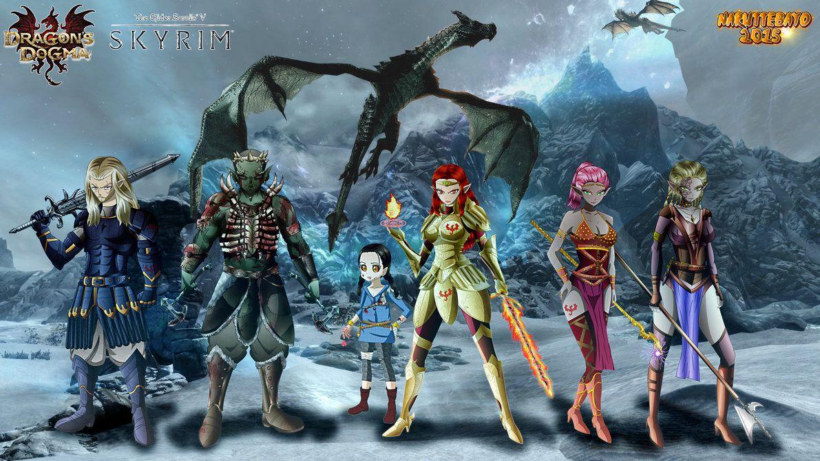Oc Rpg Dragon's Dogma X Skyrim Wallpaper