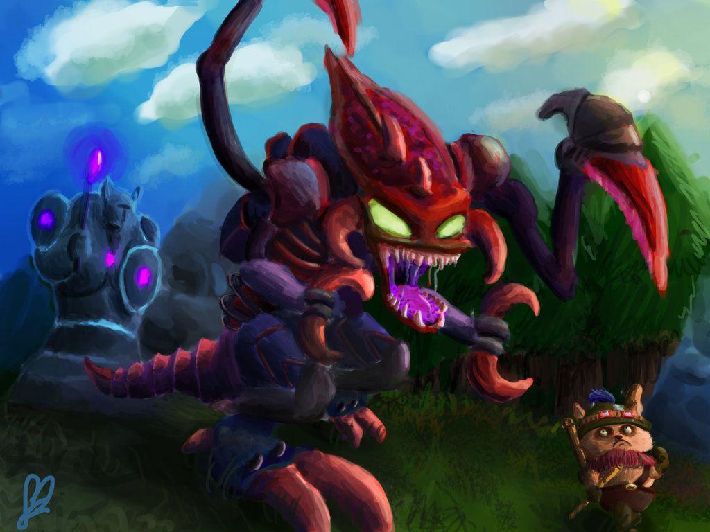 Cho'gath and Teemo by Rodrigues404.