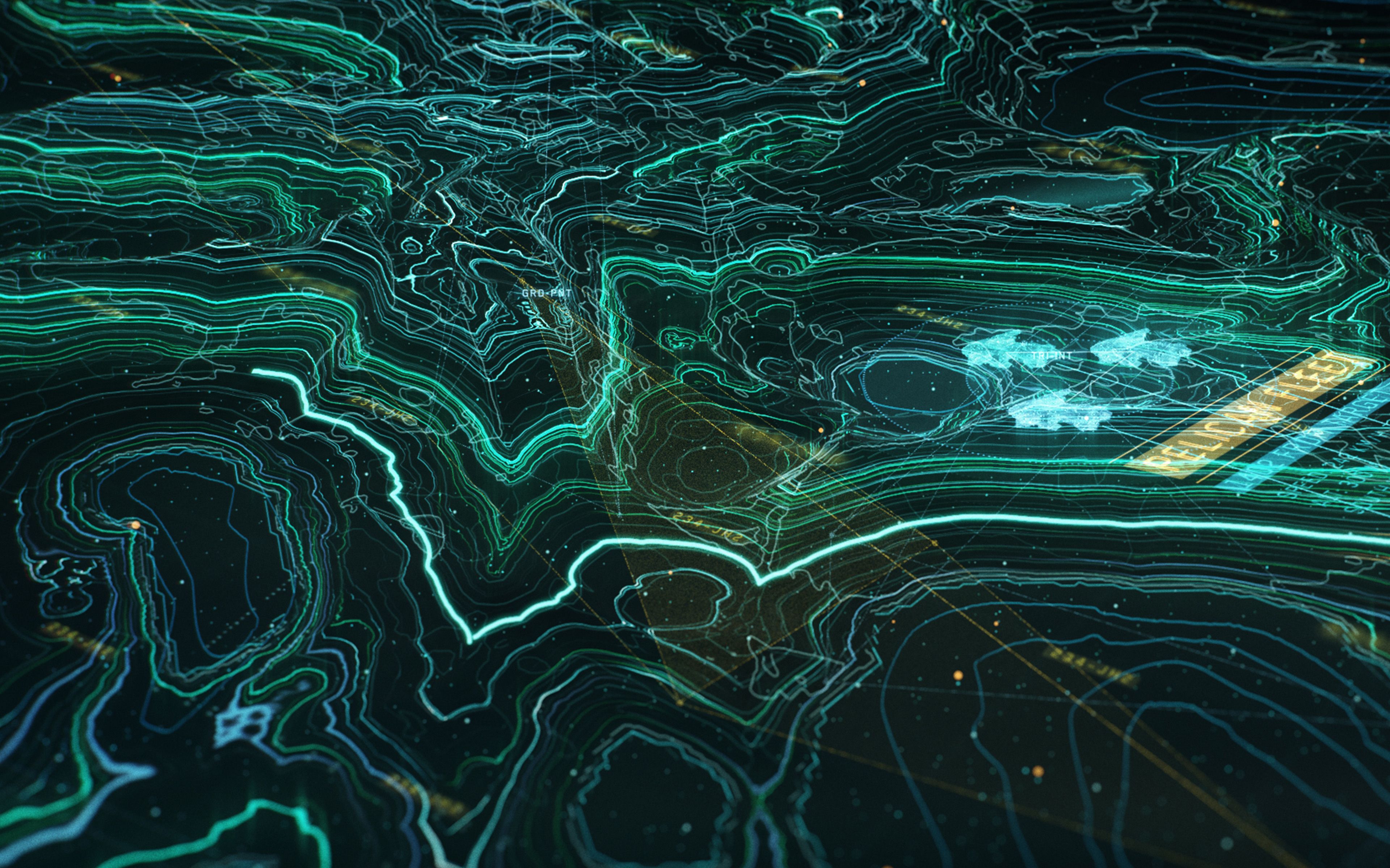 Earch Digital Line Abstract Pattern Background Wallpaper