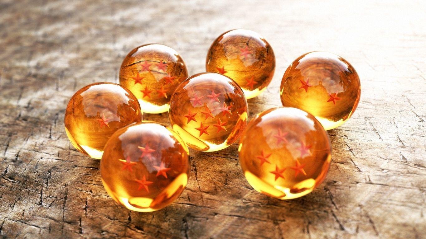 Download wallpaper 1366x768 ball, star, glass, surface, table