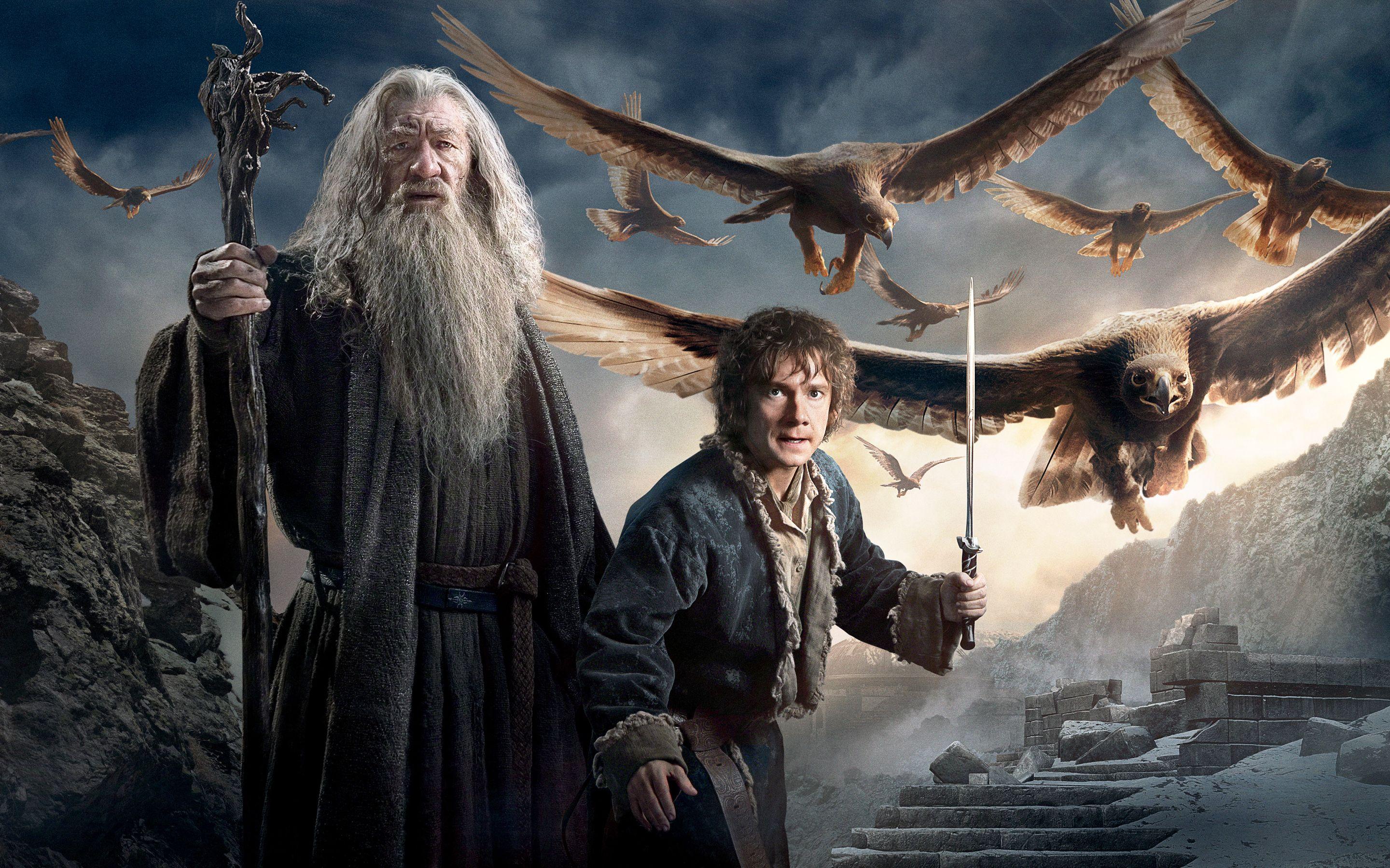 Gandalf Bilbo Baggins Hobbit 3 Wallpaper