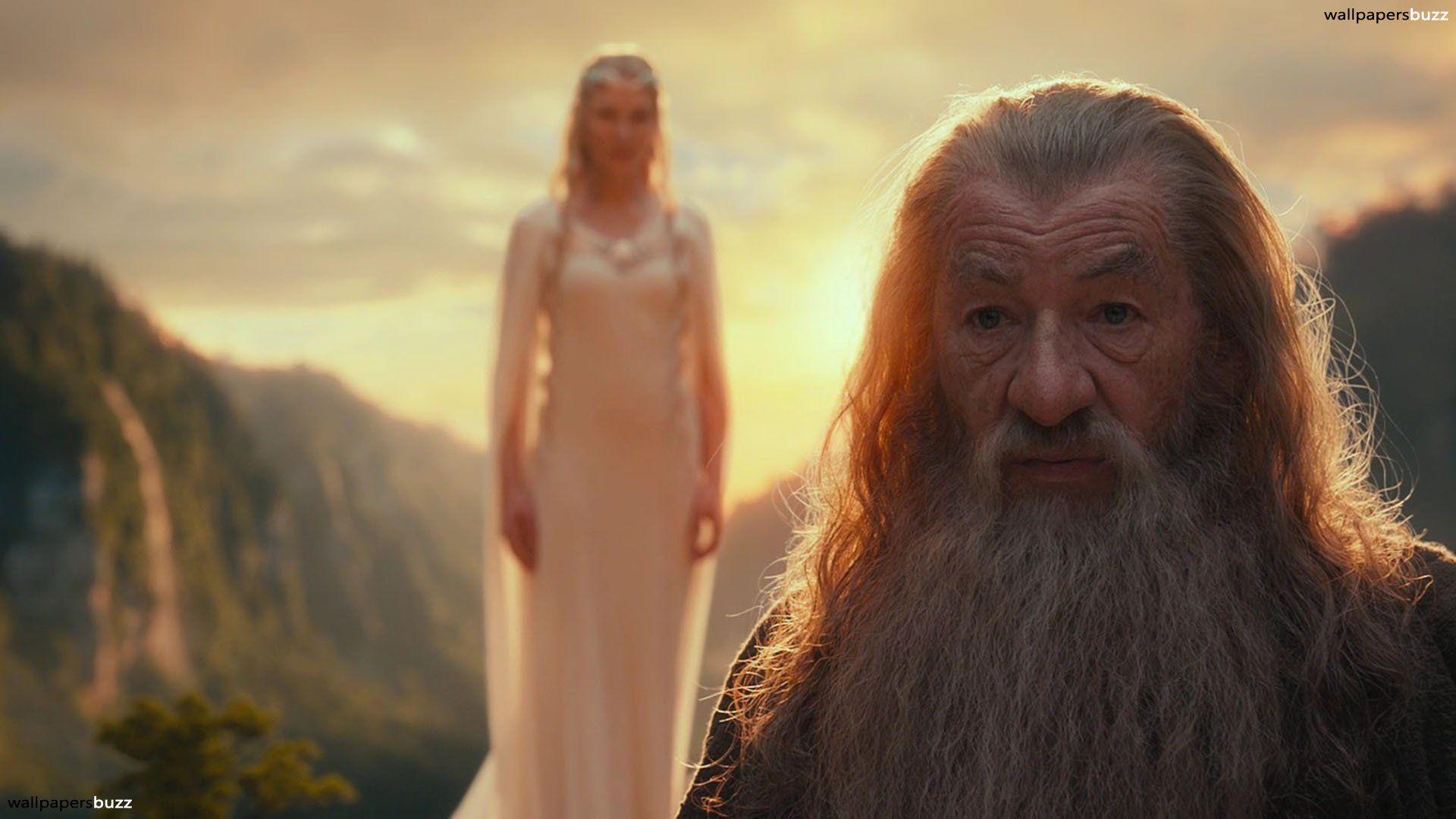 Gandalf and Galadriel HD Wallpaper