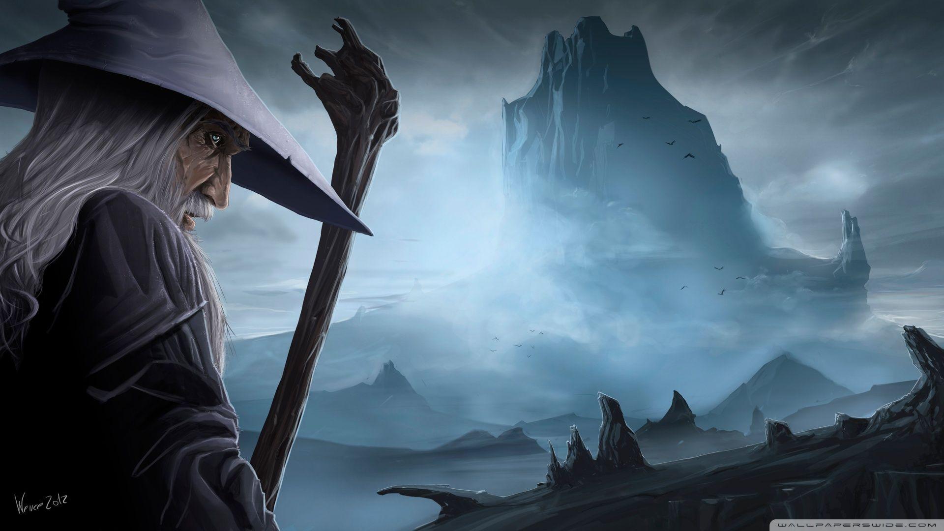 Gandalf and the Lonely Mountain Ultra HD Desktop Background