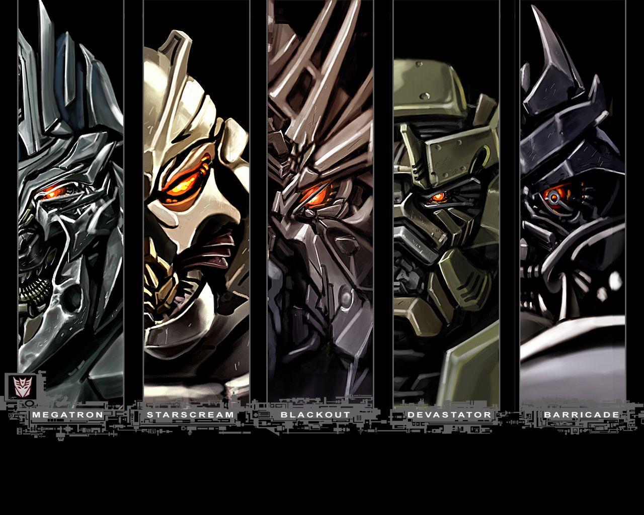 Download the Lineup of Decepticons Wallpaper, Lineup of Decepticons