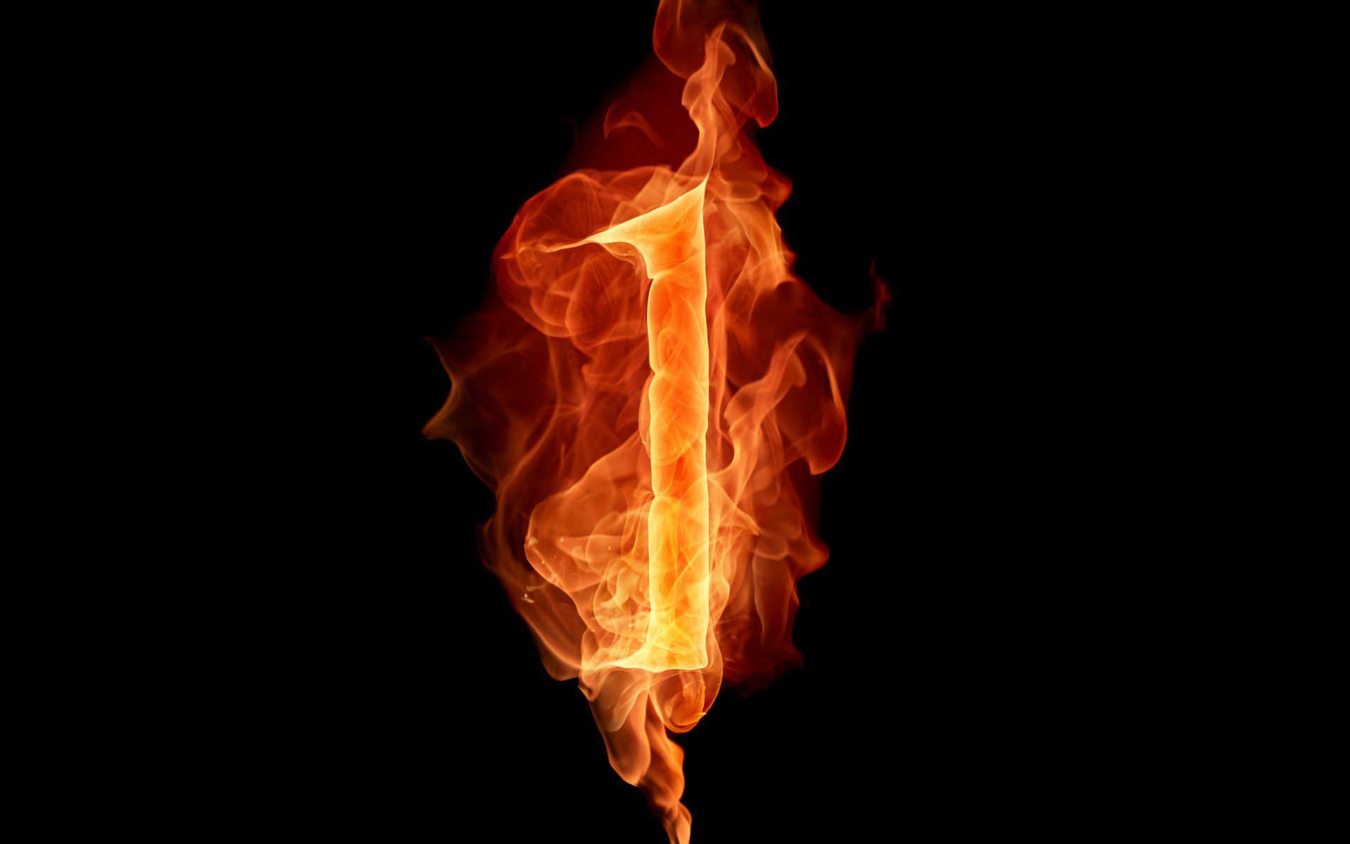 One Fire Number Wallpaper For Desktop Wallpaper. High