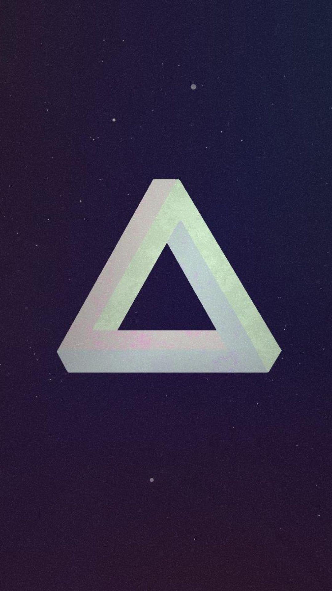 Triangle minimalist phone wallpaper