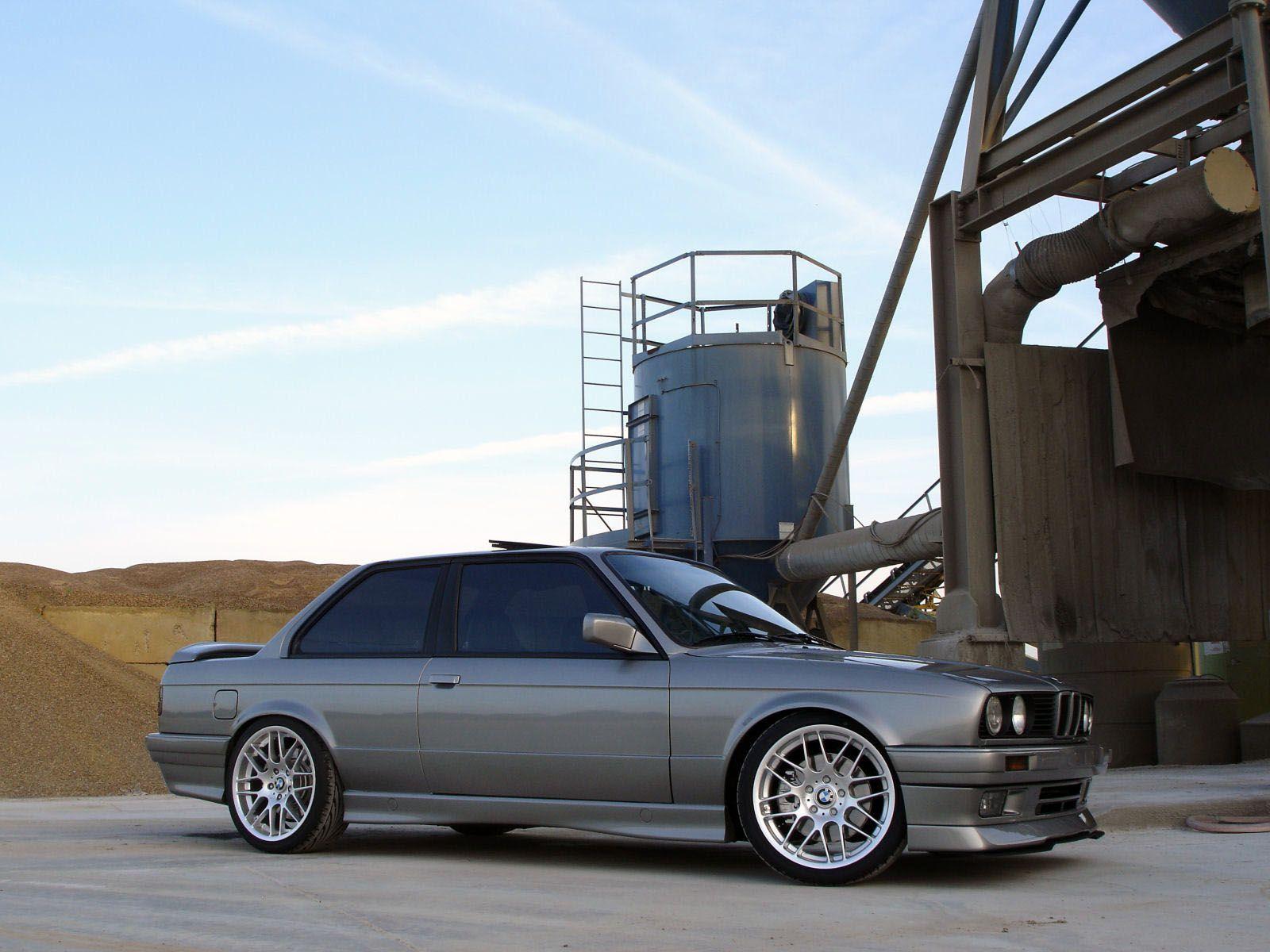 BMW, cars, silver, tuning, BMW 3 Series, BMW E30 wallpaper