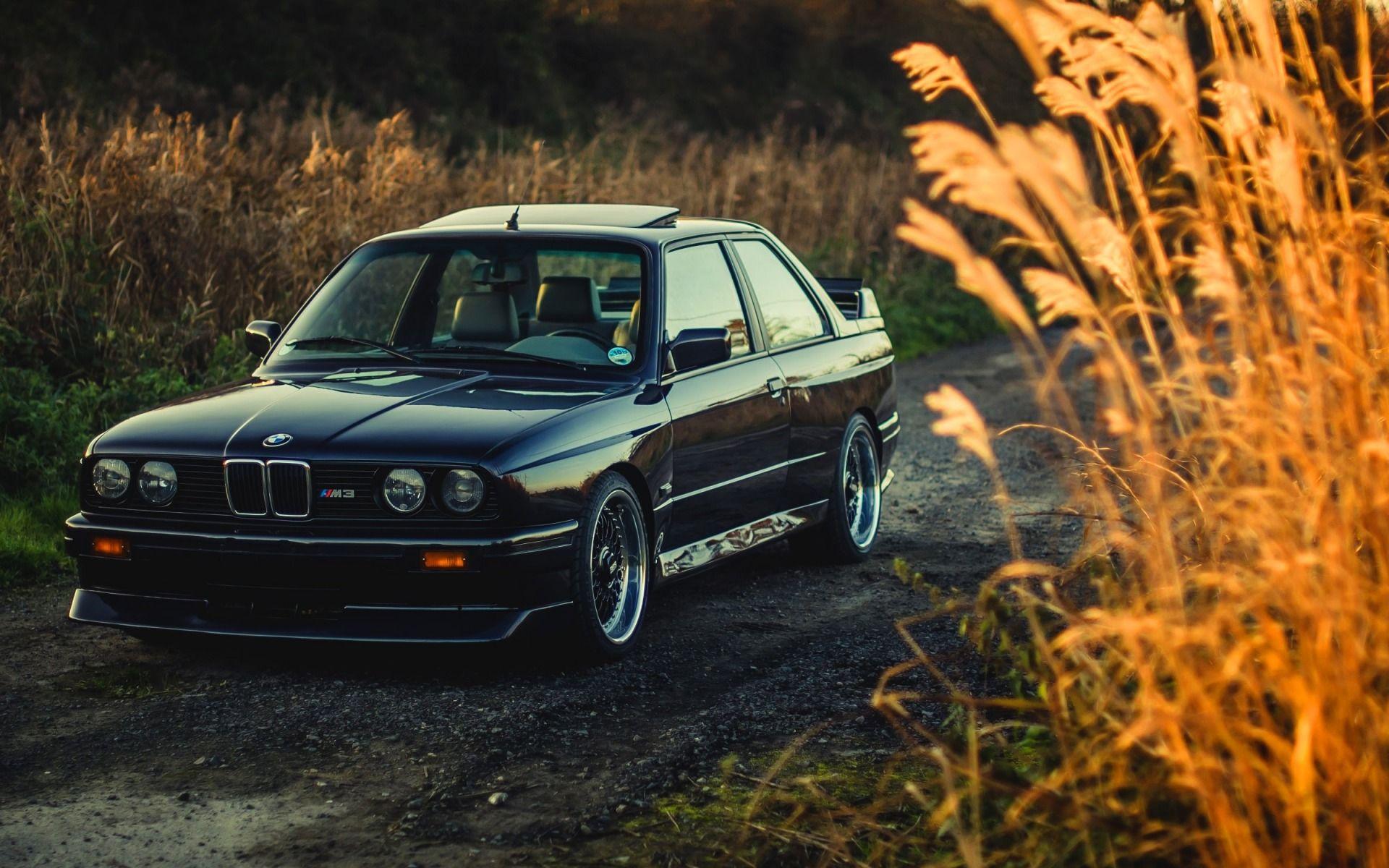 Download wallpaper E BMW M offroad, tuning, stance, black M3