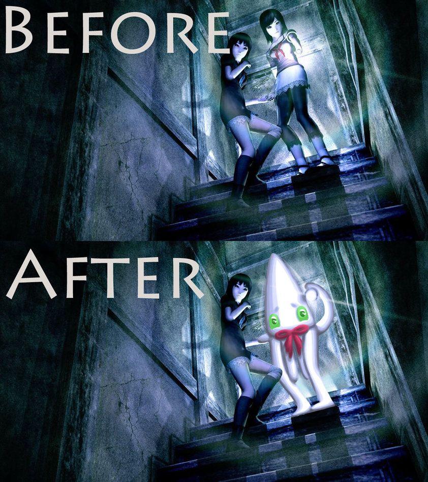 Fatal Frame II: Crimson Butterfly Before and After