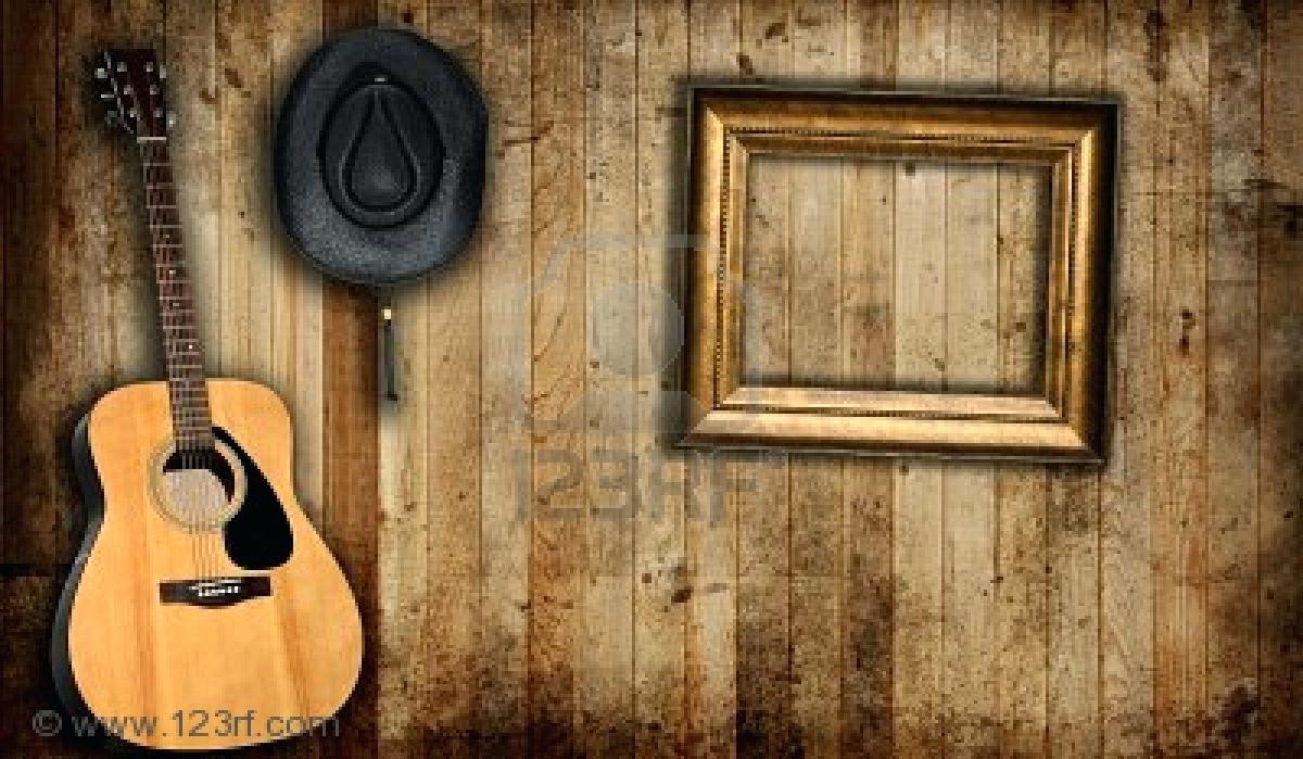 Western Theme Wallpaper Old Cowboy Hat Guitar And Wallpaper
