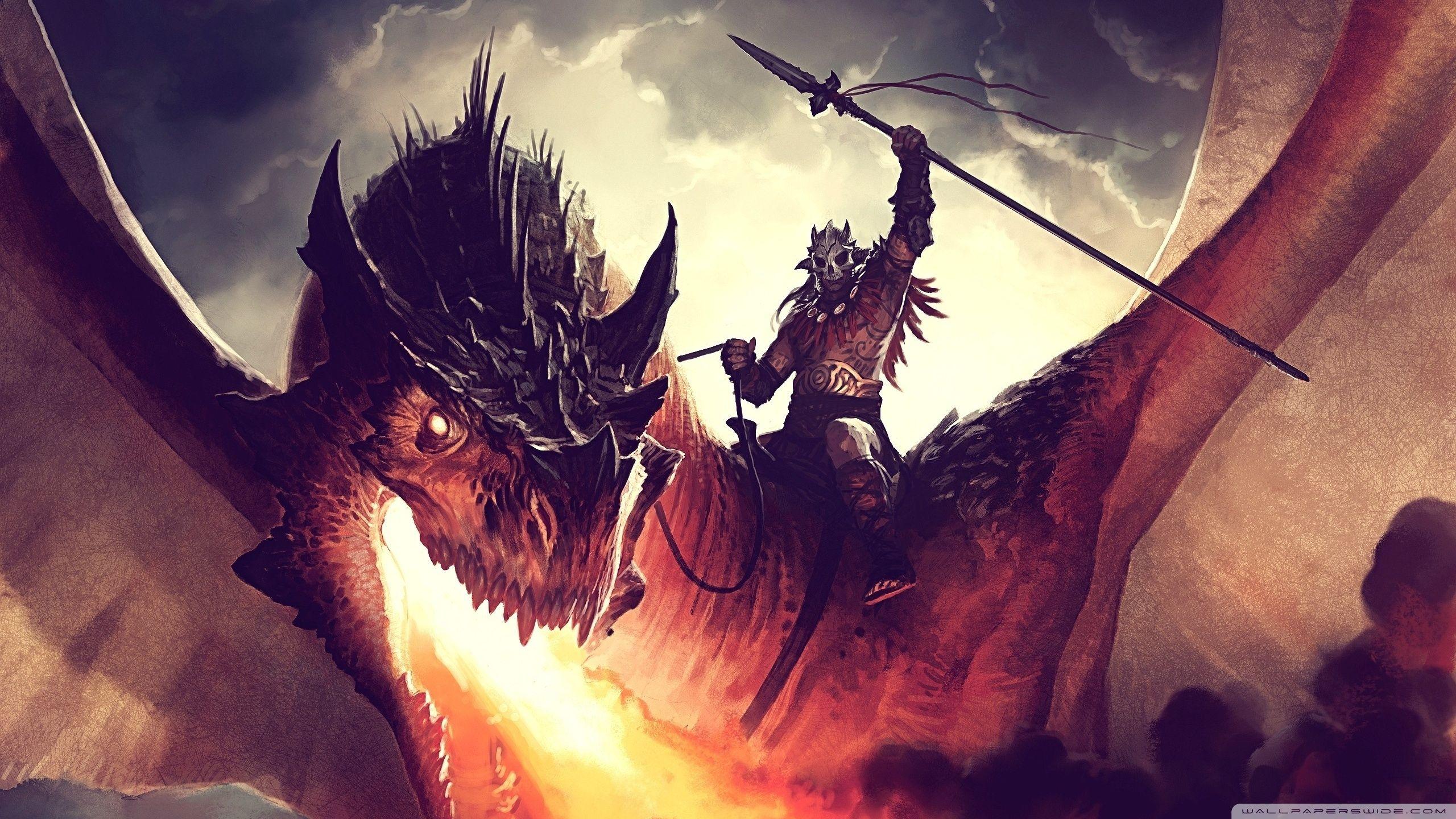 Fire Breathing Dragon ❤ 4K HD Desktop Wallpaper For 4K Ultra HD TV