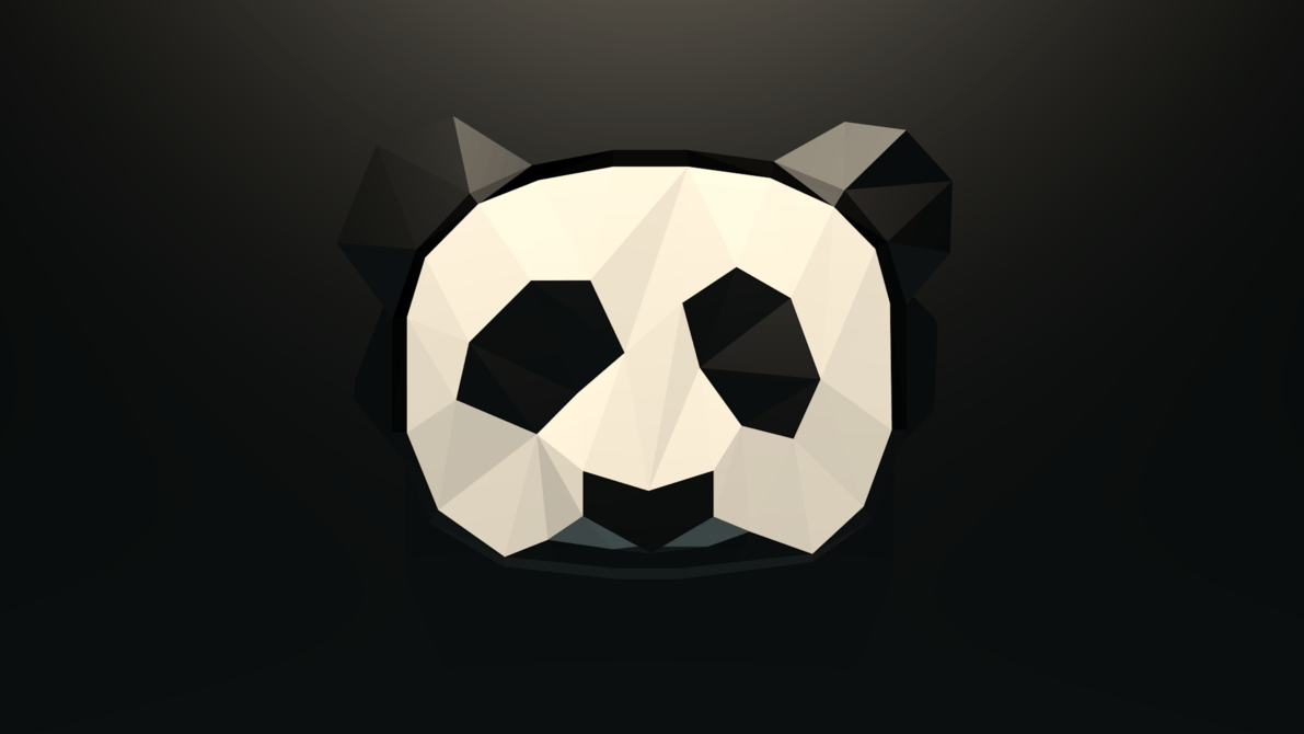 Low Poly Panda Wallpaper