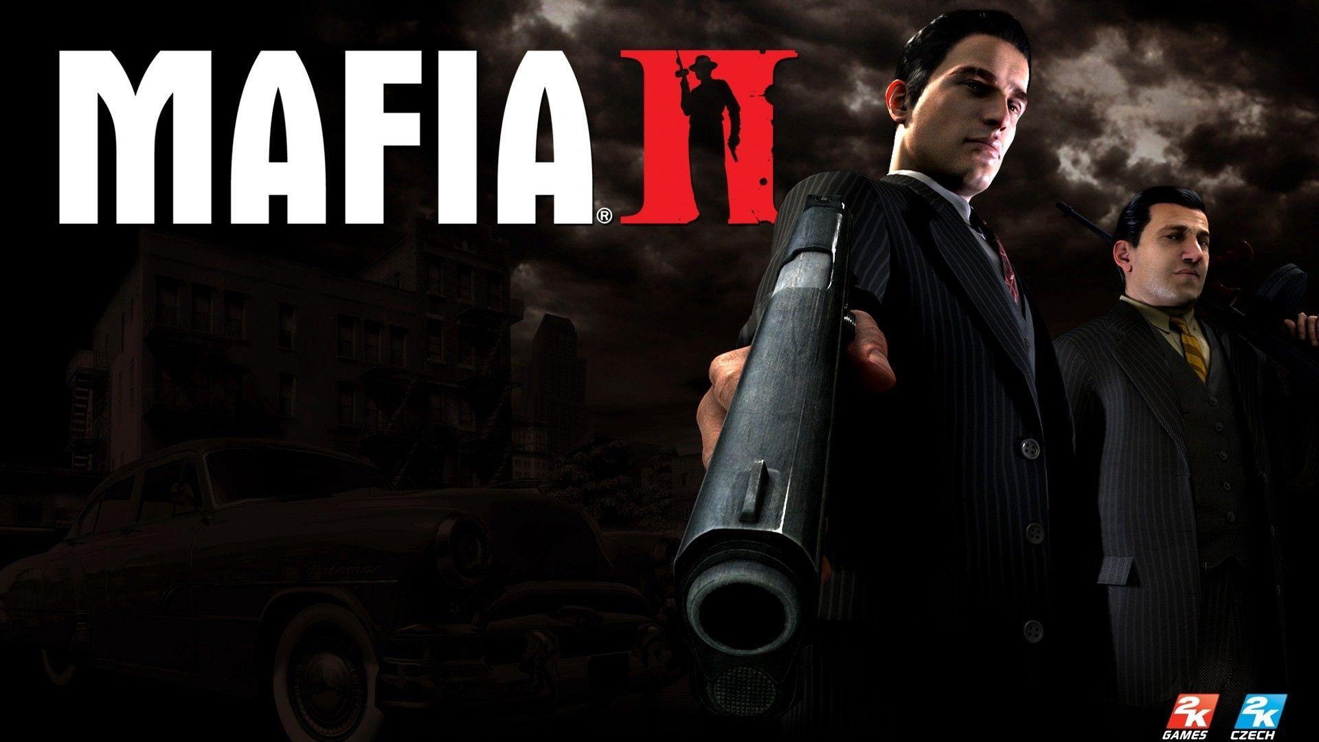 Download wallpaper 1920x1080 mafia 2, pistol, suit, look HD background