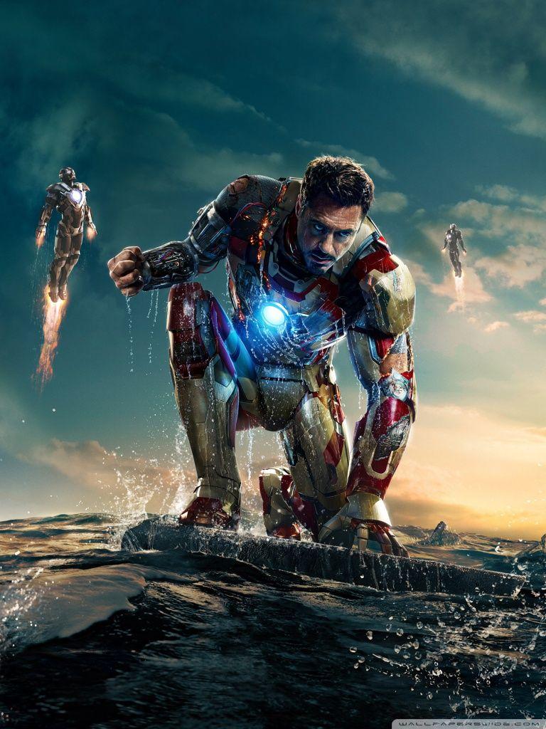 Iron Man 3 Iron Man vs Mandarin ❤ 4K HD Desktop Wallpaper for 4K