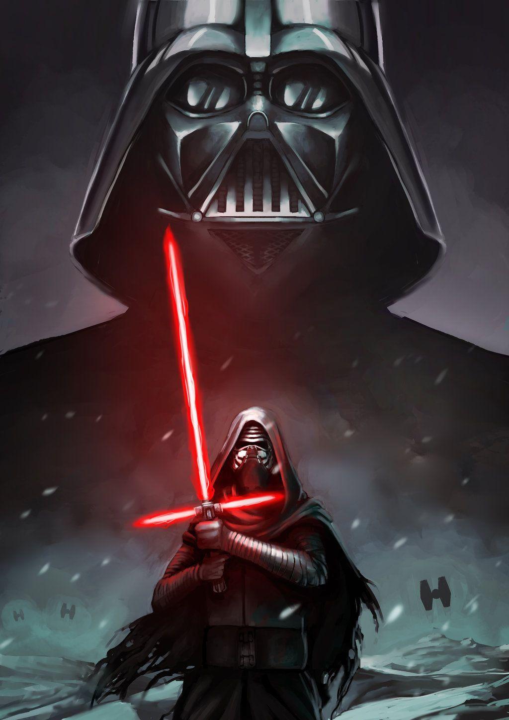 Darth Vader And Kylo Ren By Alex Donovan. Star Wars, Episode VII