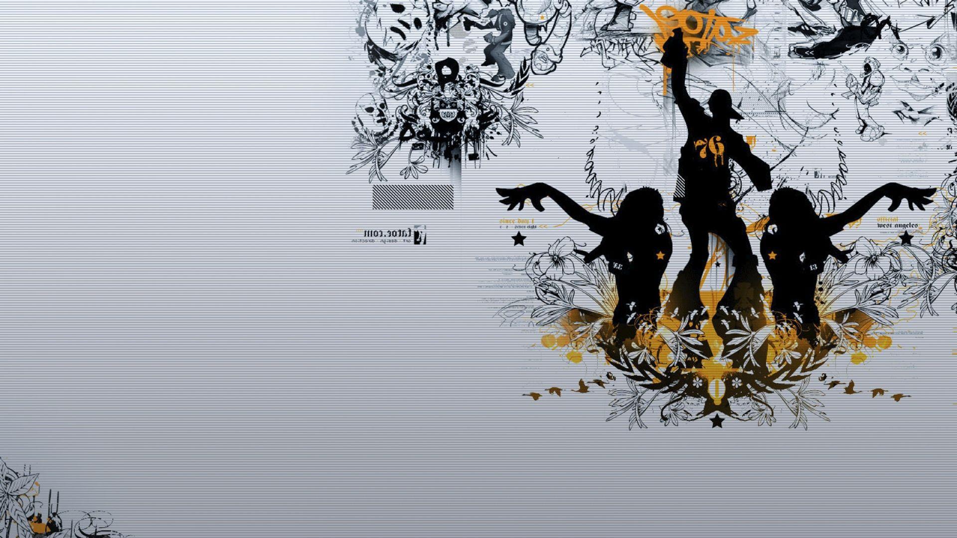 Download Wallpaper 1920x1080 girl, boy, dance, style, patterns Full