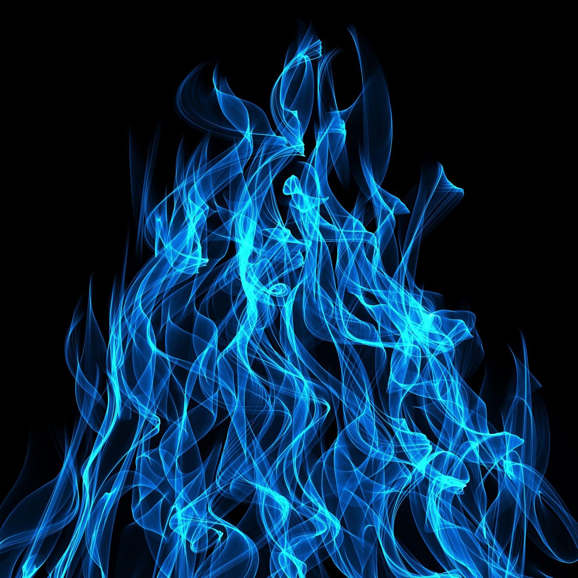 Blue Flames Of Fire Free Domain Picture