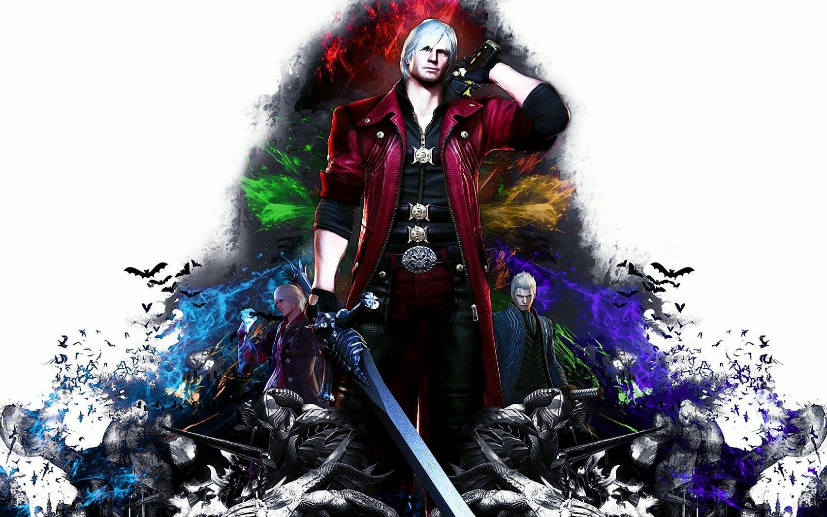 Download wallpaper 1680x1050 devil may cry special edition, dante