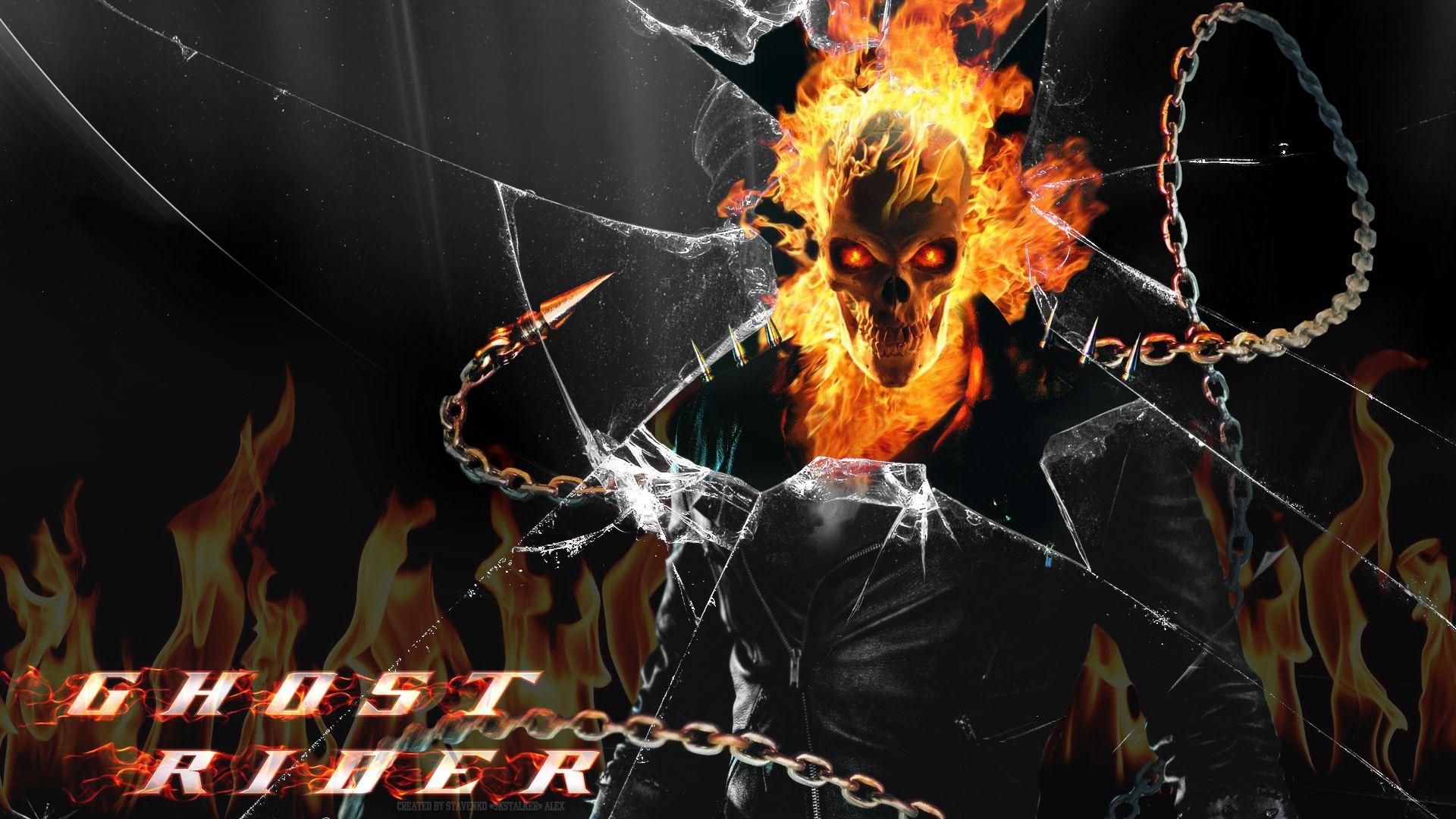 Awesome Blue Ghost Rider HD Wallpaper te Ghost Rider Wallpaper