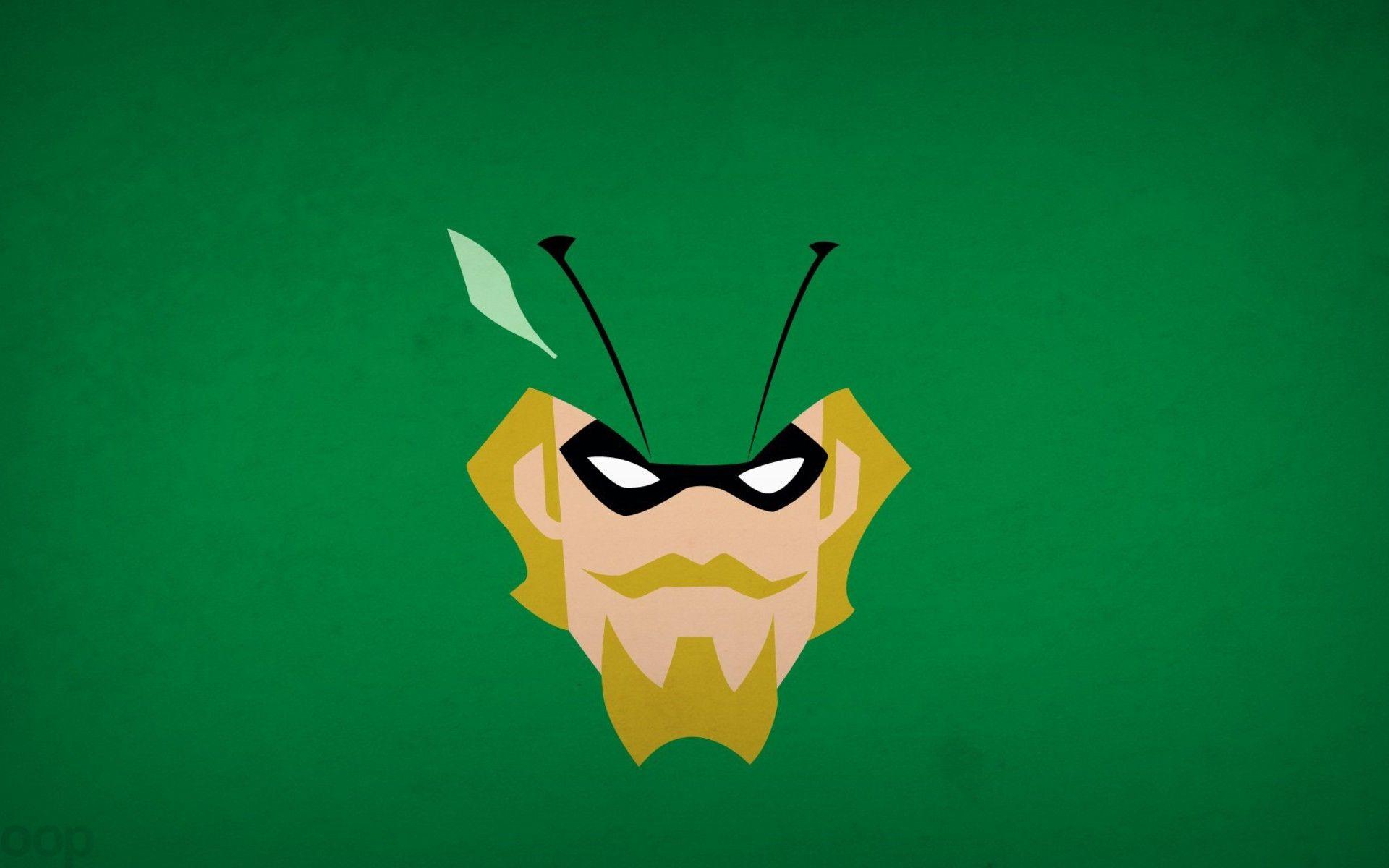 Superheroes green arrow moustache background blo0p wallpaper