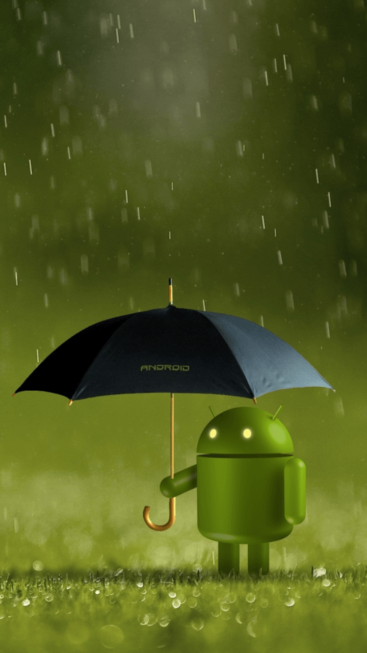 Android Umbrella Galaxy S3 Wallpaper (720x1280)