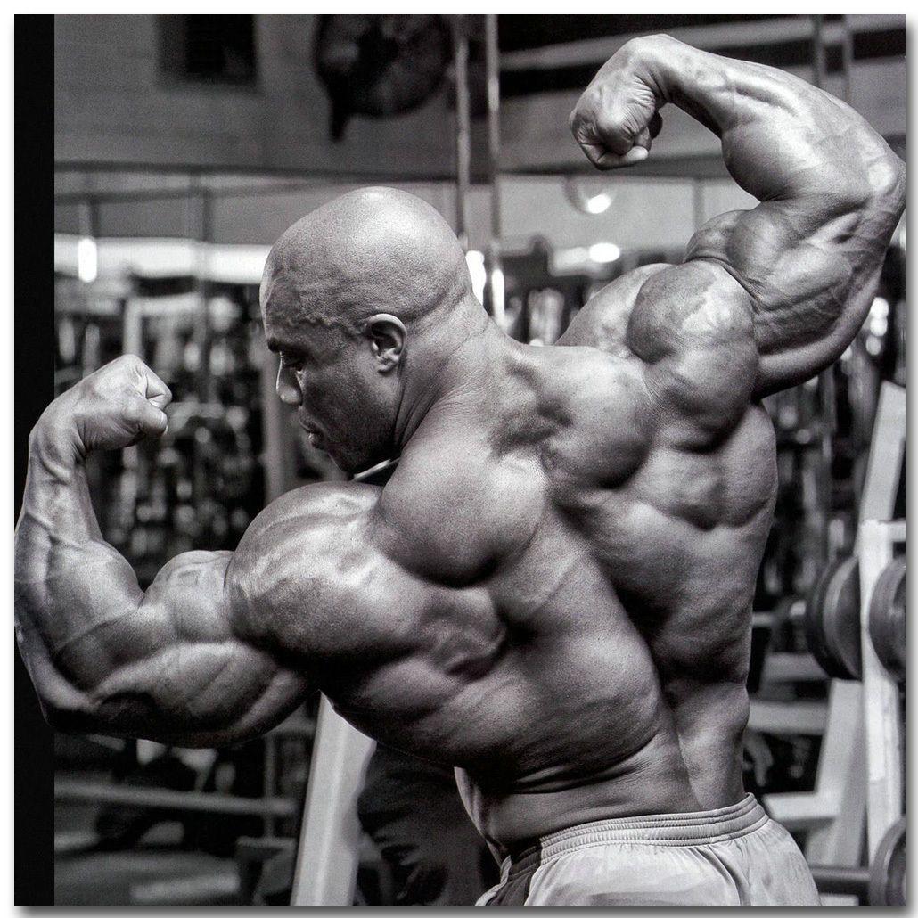 Ronnie Coleman Bodybuilding Fitness Poster Black White