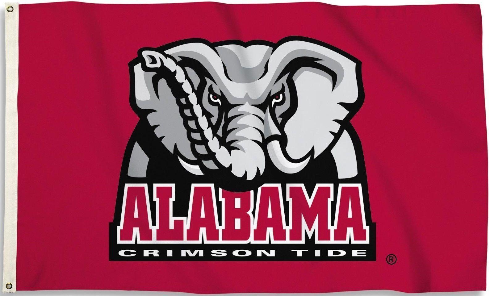 Alabama Crimson Tide 3' x 5' Flag (Elephant Logo Only) NCAA Licensed