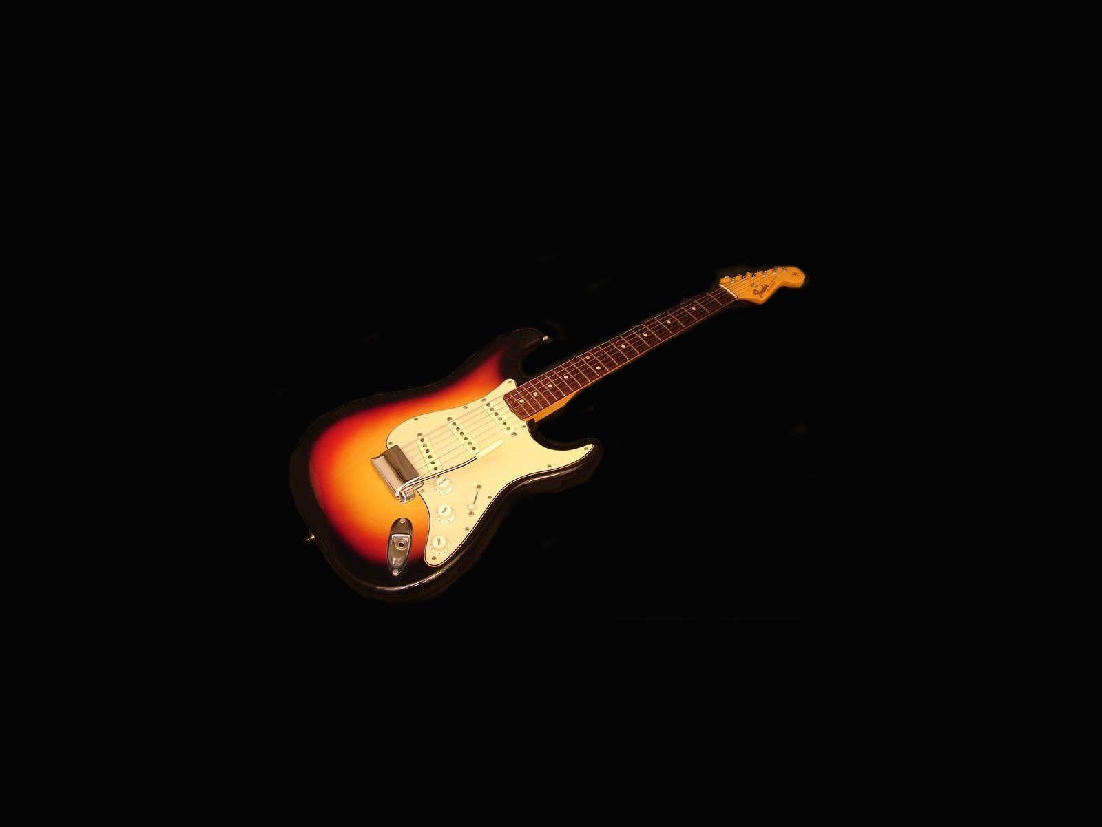 Guitar Fender Stratocaster Black Wallpaper HD Wallpaper